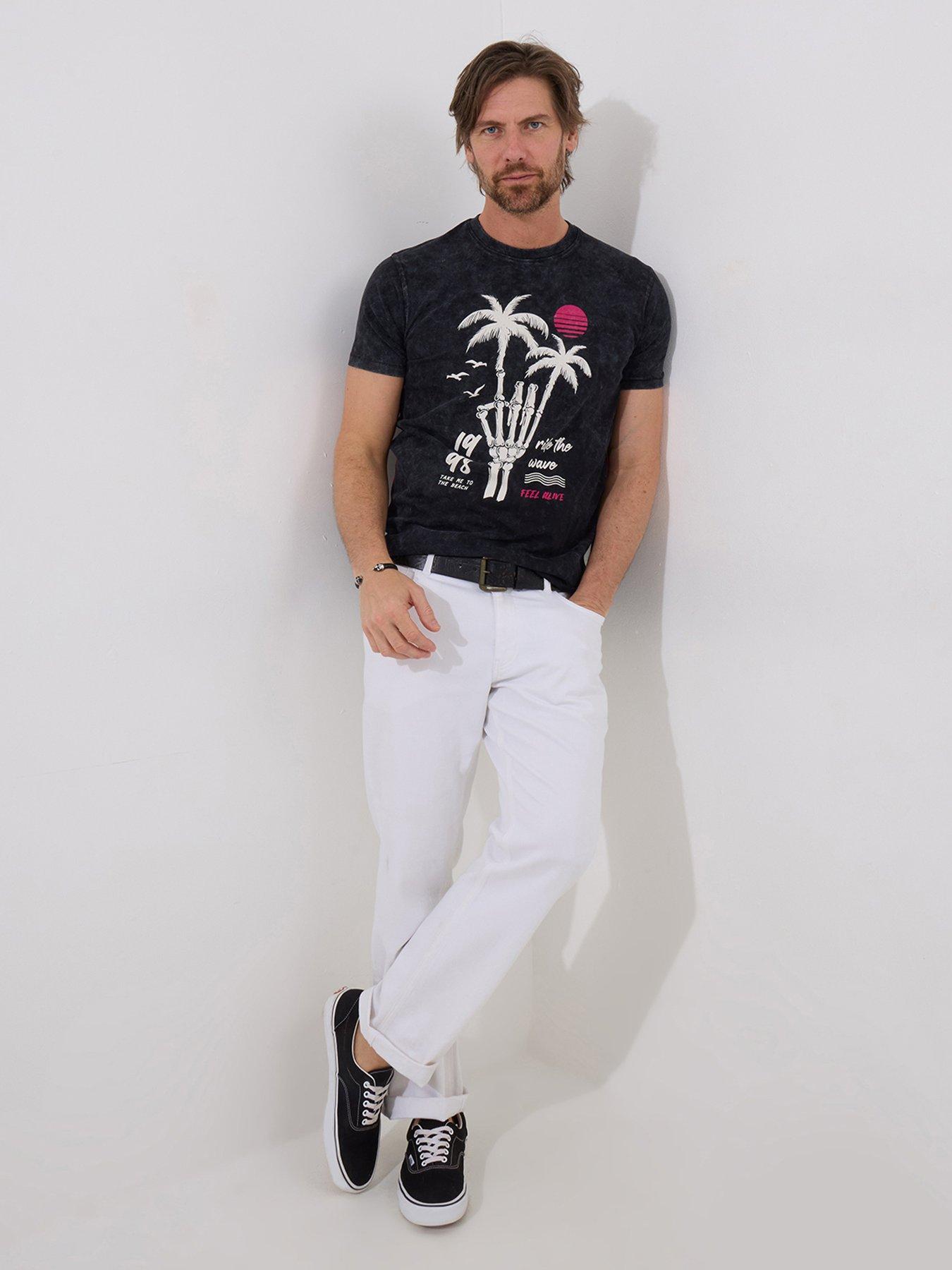  image of joe-browns-skeleton-palm-t-shirt