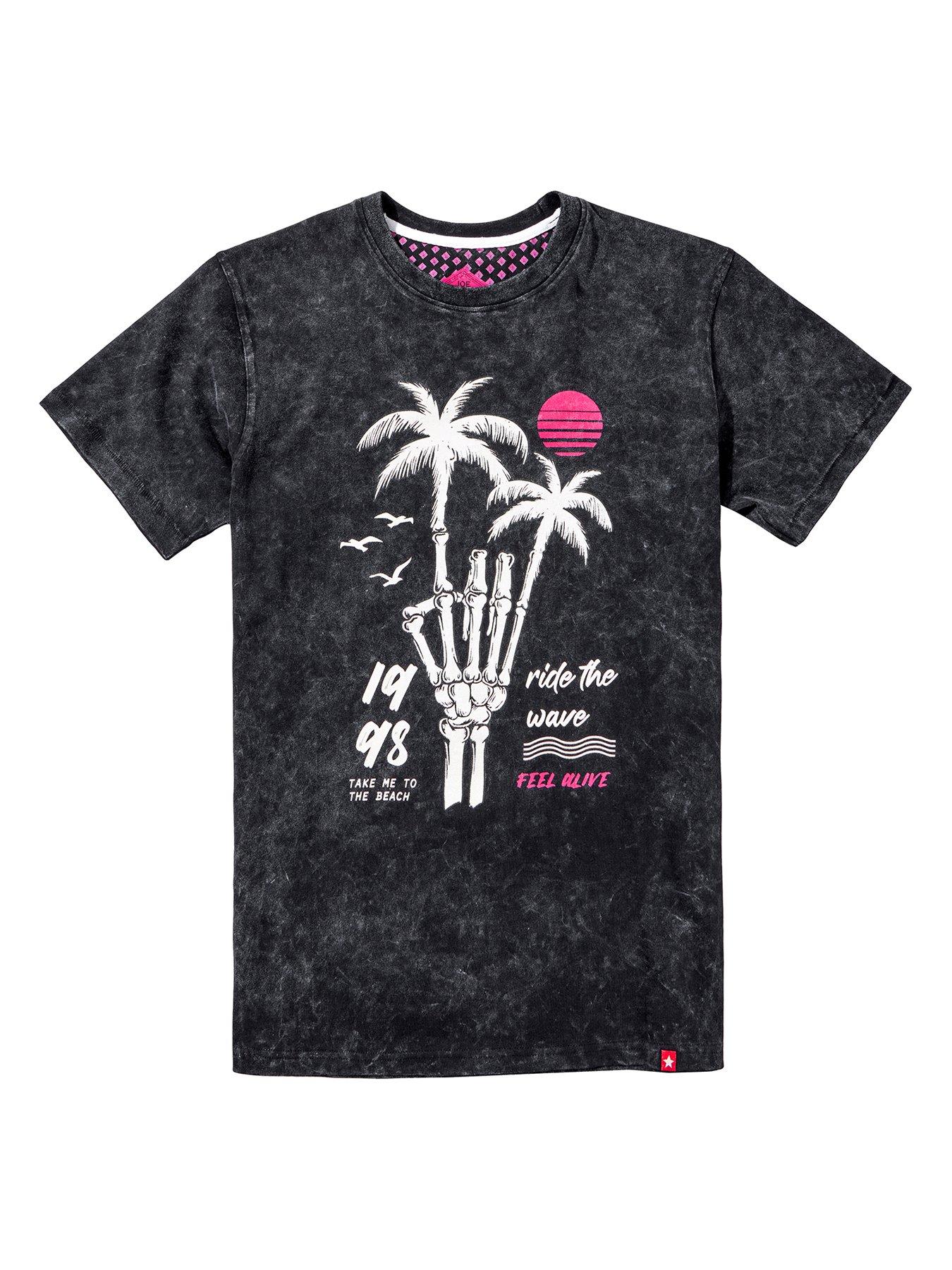  image of joe-browns-skeleton-palm-t-shirt