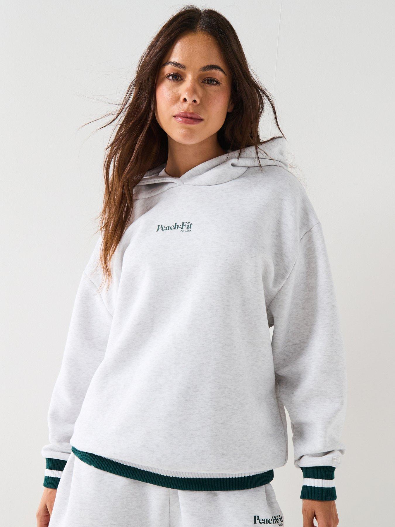 Image 1 of 6 of Peach Fit Womens Kamila Hoodie - Grey