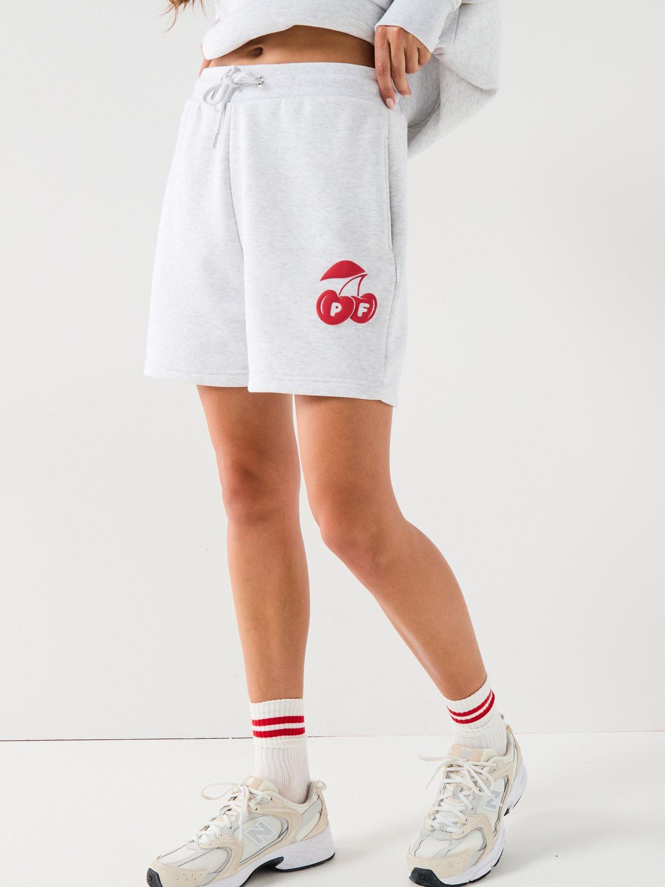peach-fit-womens-cherry-shorts-grey
