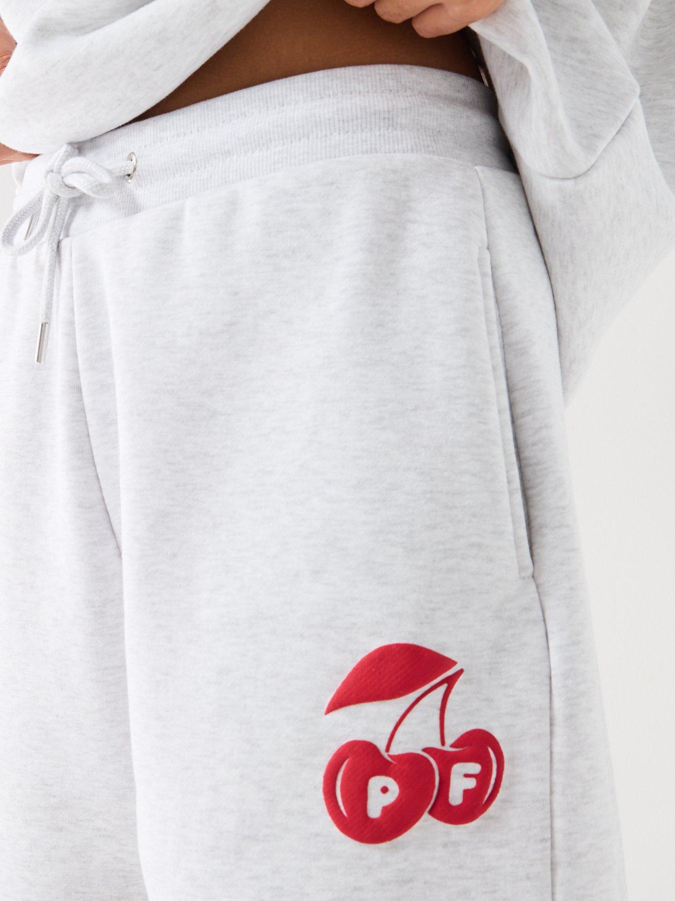 Image 4 of 6 of Peach Fit Womens Cherry Shorts - Grey