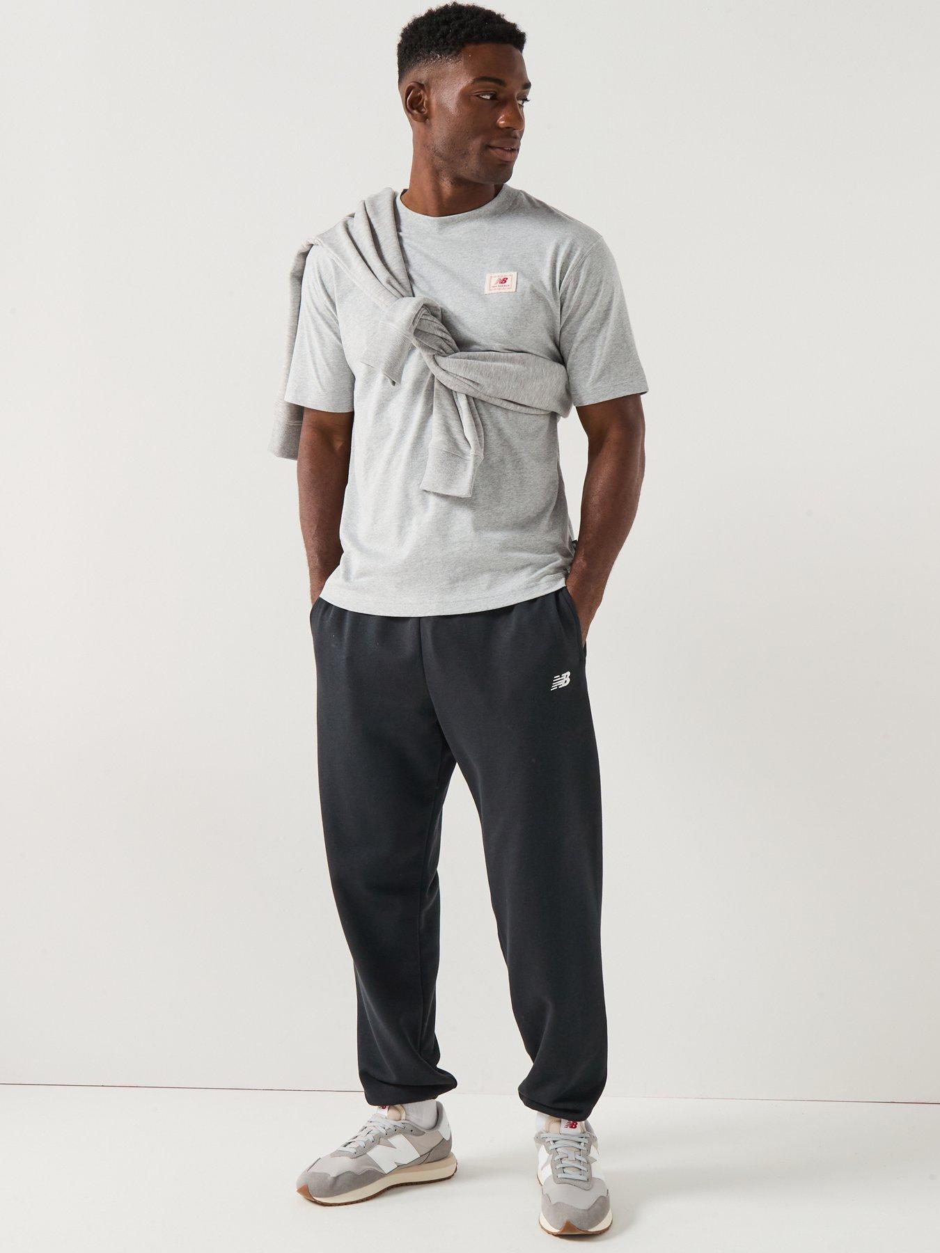Image 3 of 6 of New Balance Mens Sport Essentials French Terry Jogger - Black