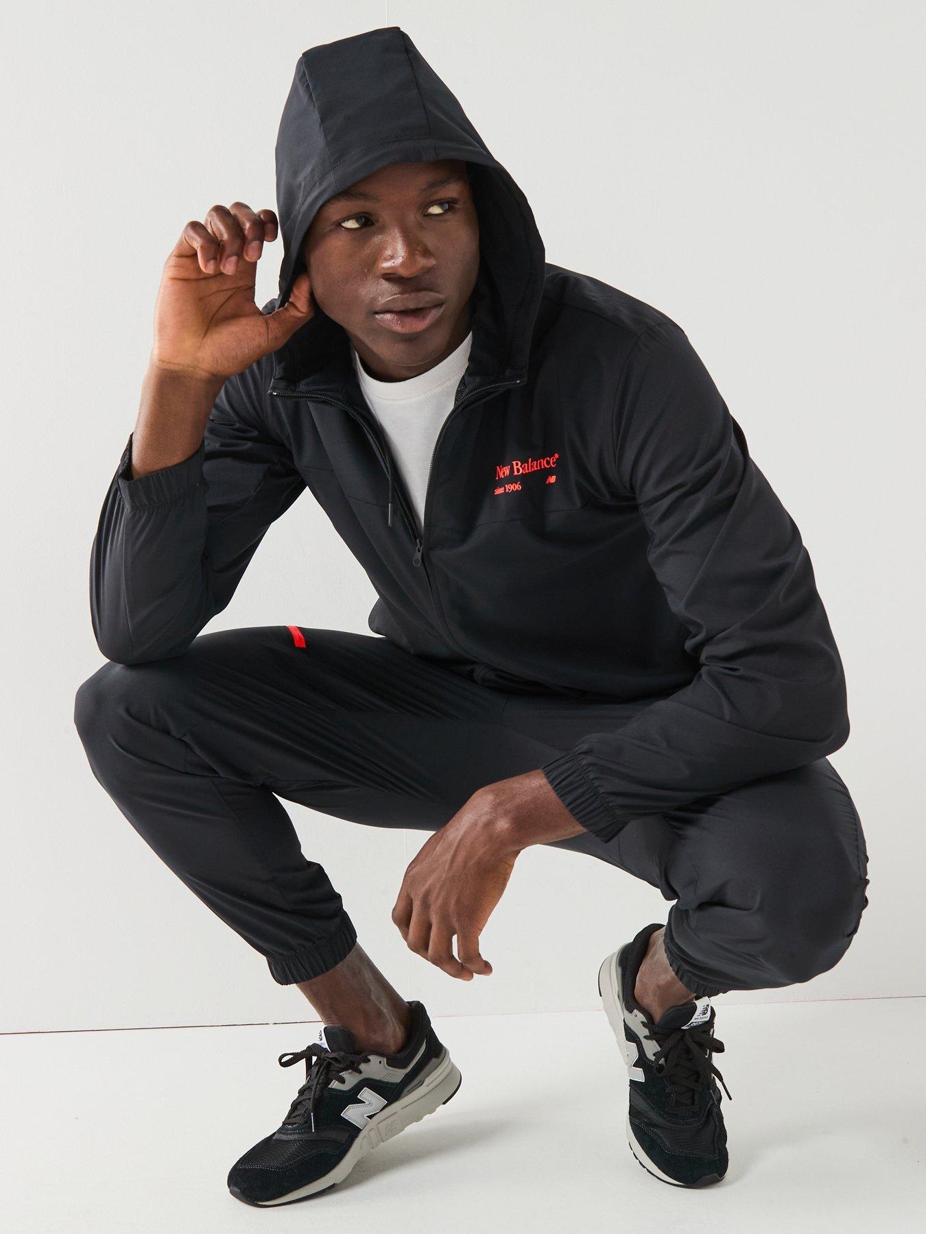 Image 3 of 4 of New Balance Mens Reimagined Woven Joggers - Black