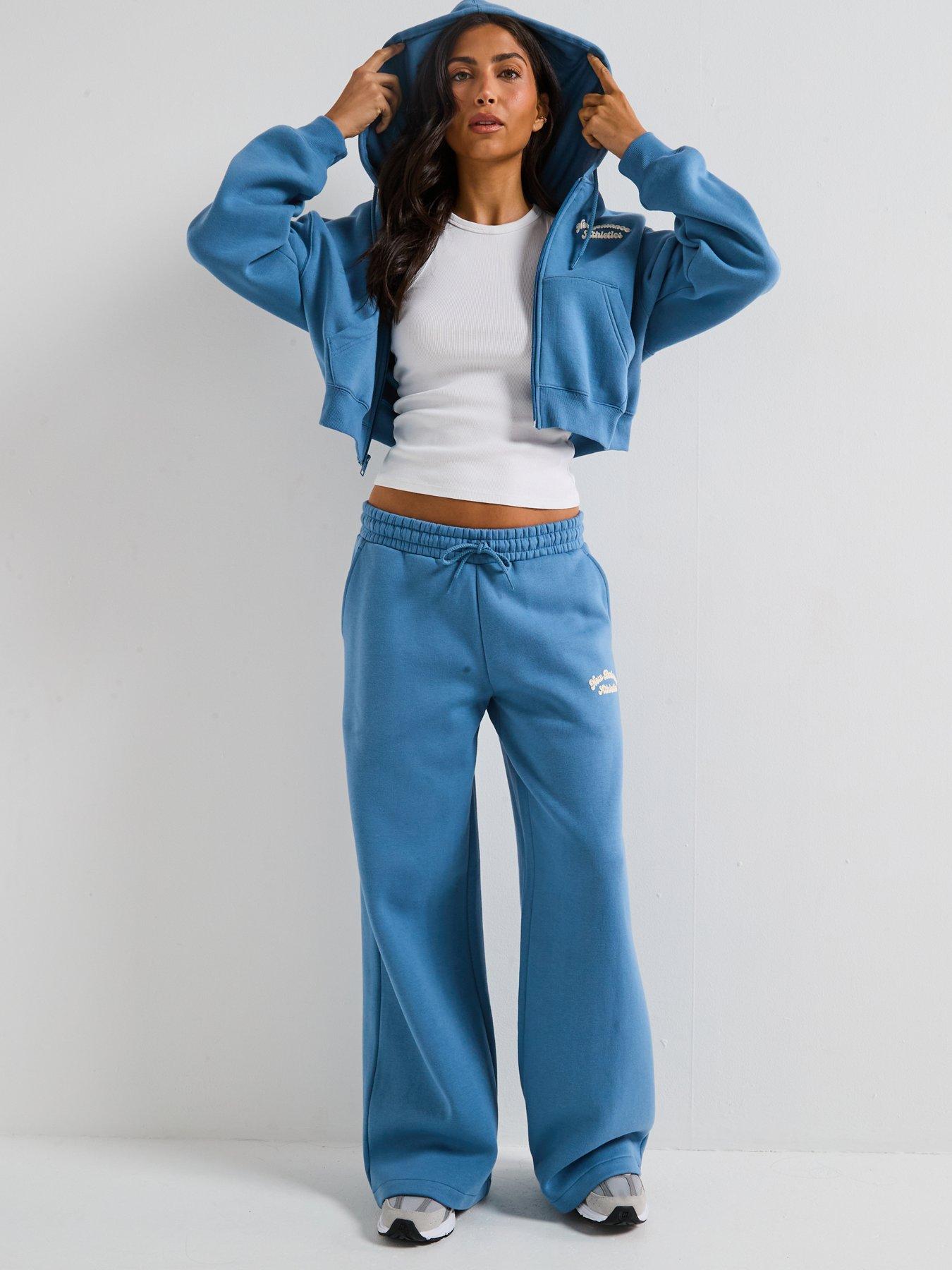  image of new-balance-womens-linear-heritage-fleece-full-zip-hoodie-blue