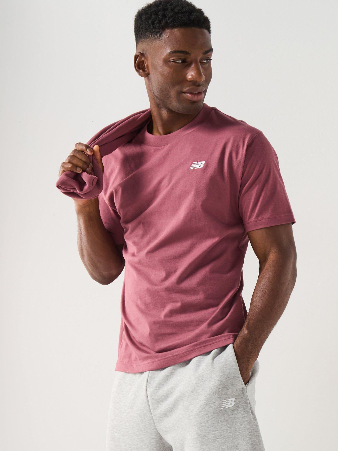 Image 5 of 6 of New Balance Mens Sports Essentials Cotton T-Shirt - Burgundy