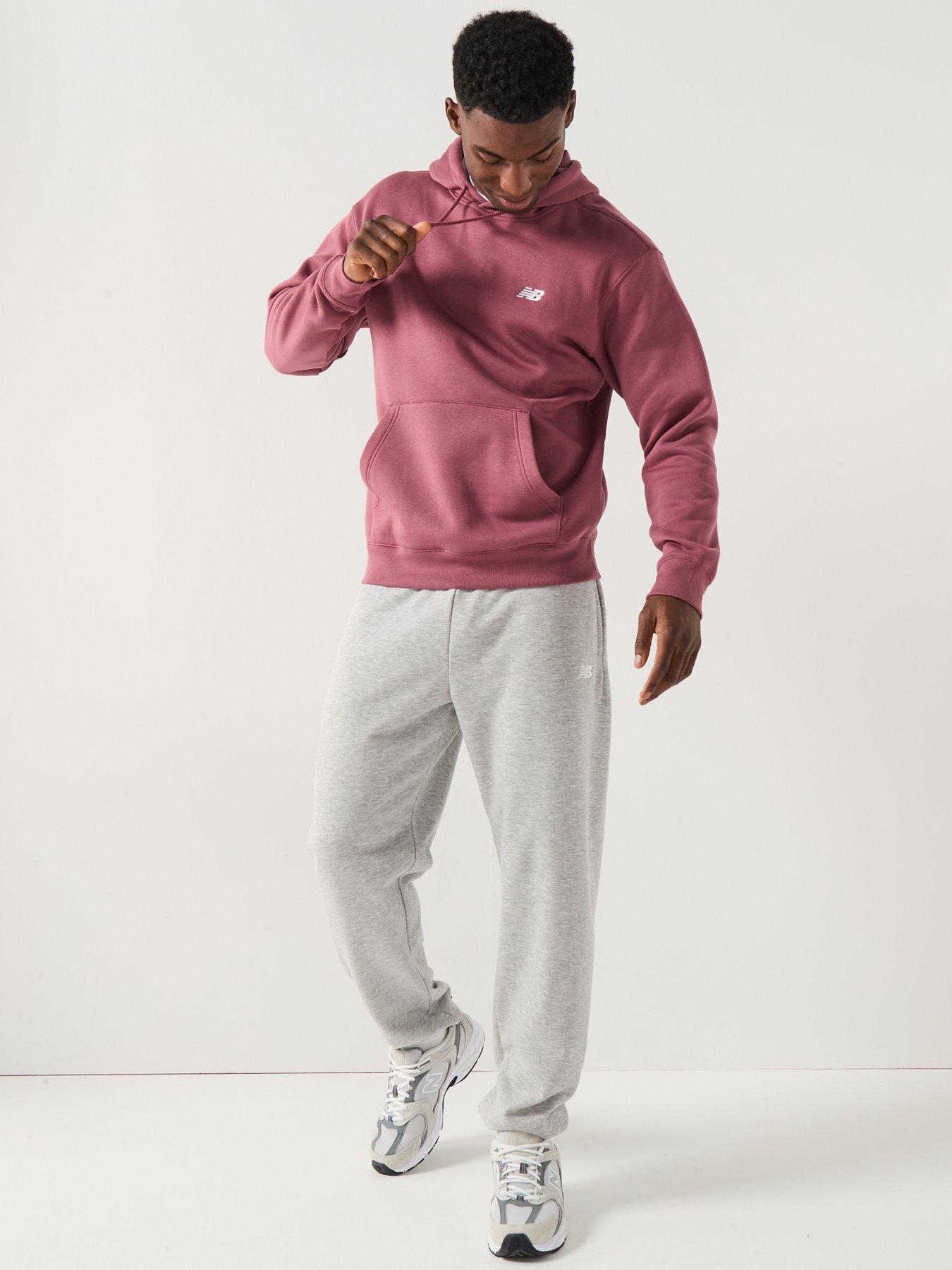 Image 3 of 6 of New Balance Mens Sports Essential Fleece Hoodie - Burgundy