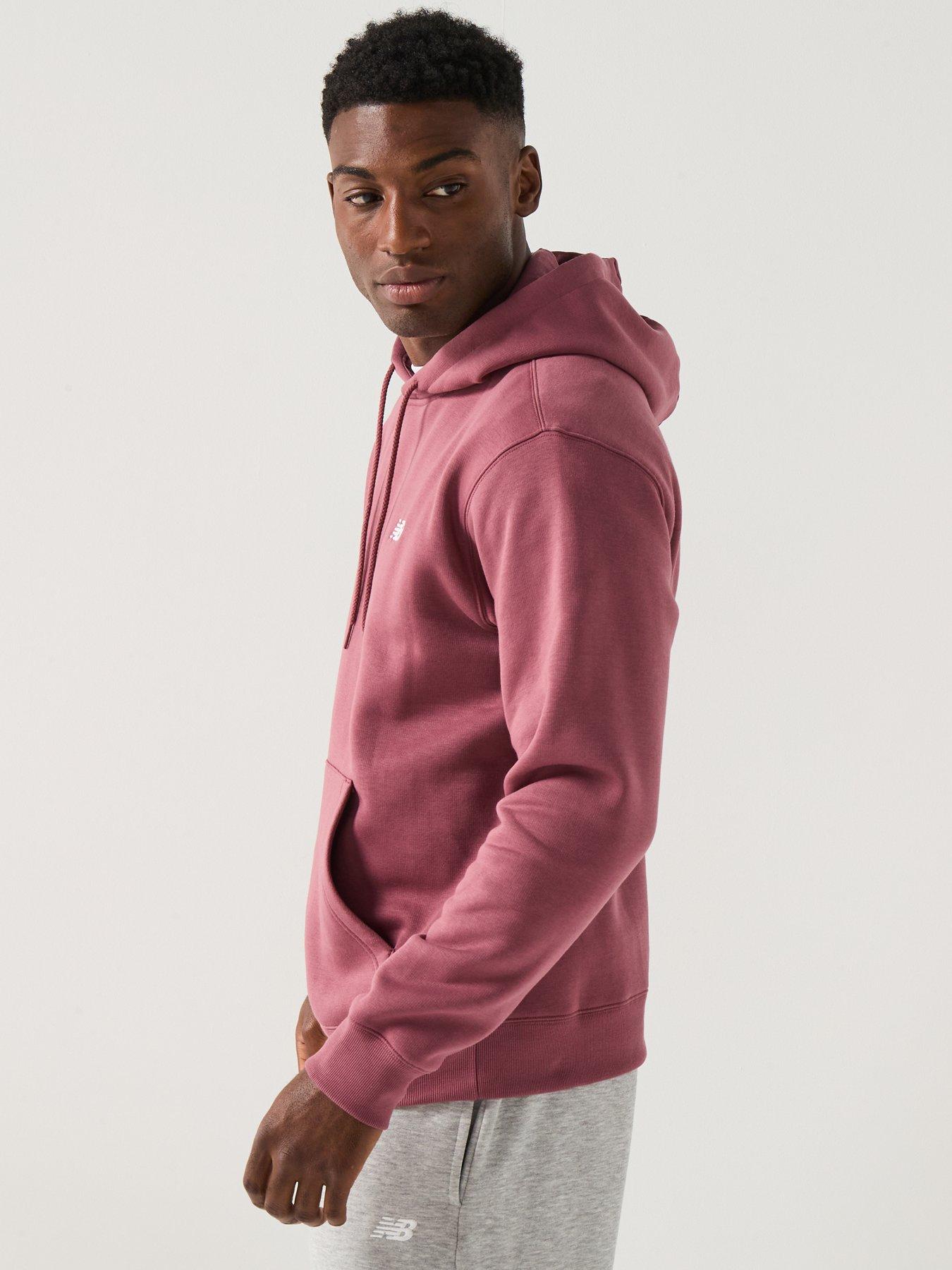 Image 6 of 6 of New Balance Mens Sports Essential Fleece Hoodie - Burgundy