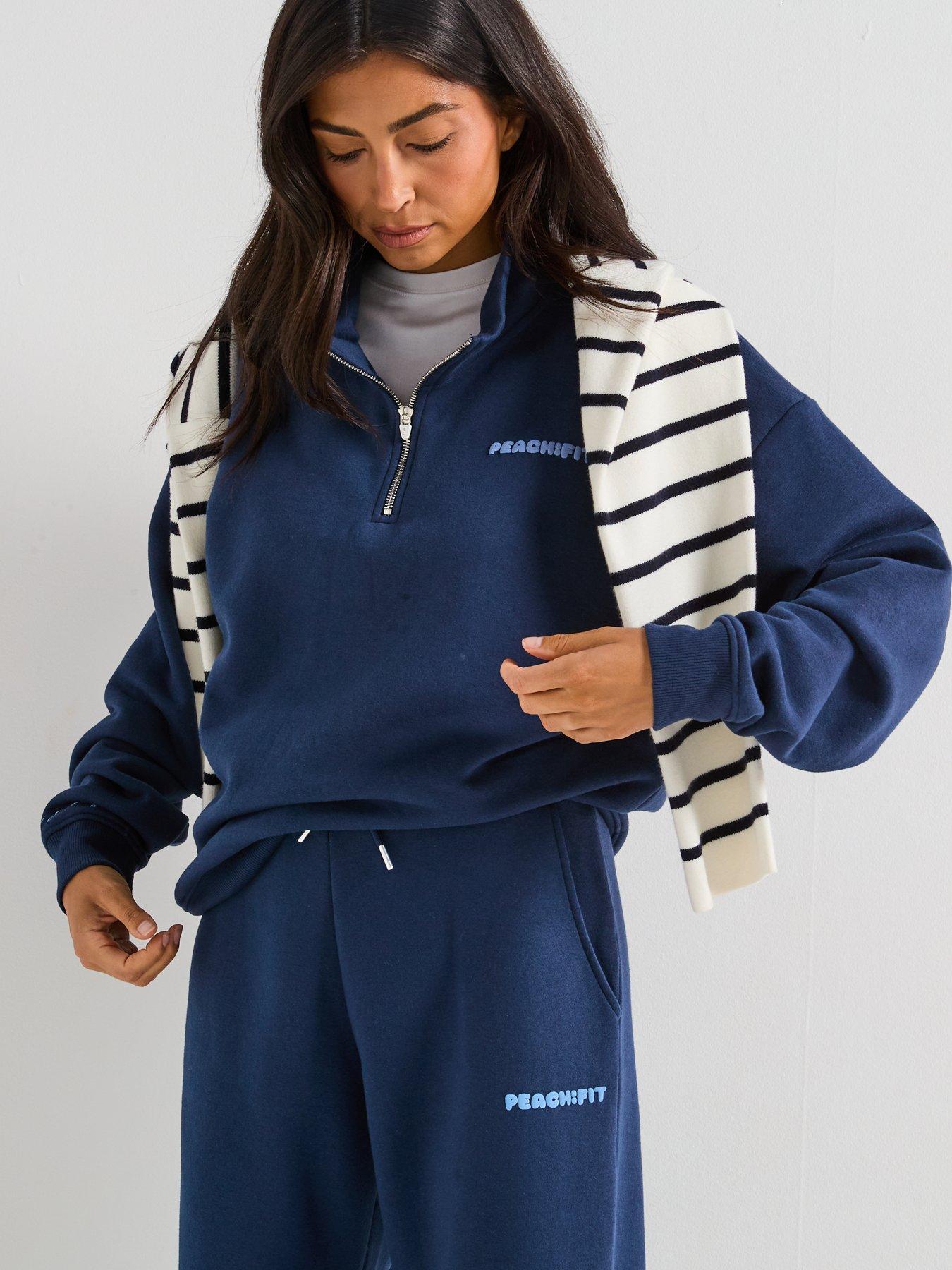 Image 3 of 6 of Peach Fit Womens Cozy Season Jogger - Navy