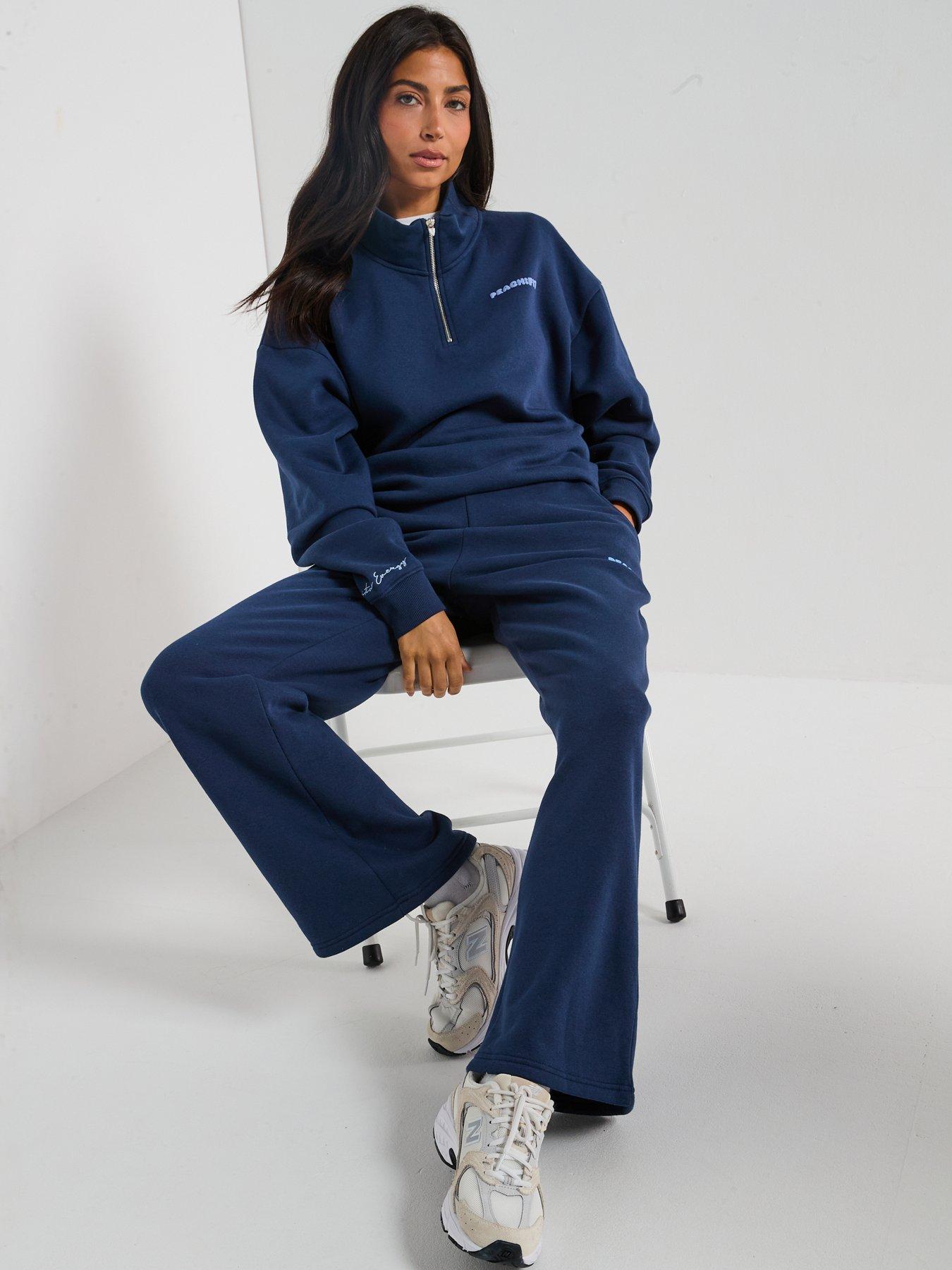 Image 4 of 6 of Peach Fit Womens Cozy Season Jogger - Navy