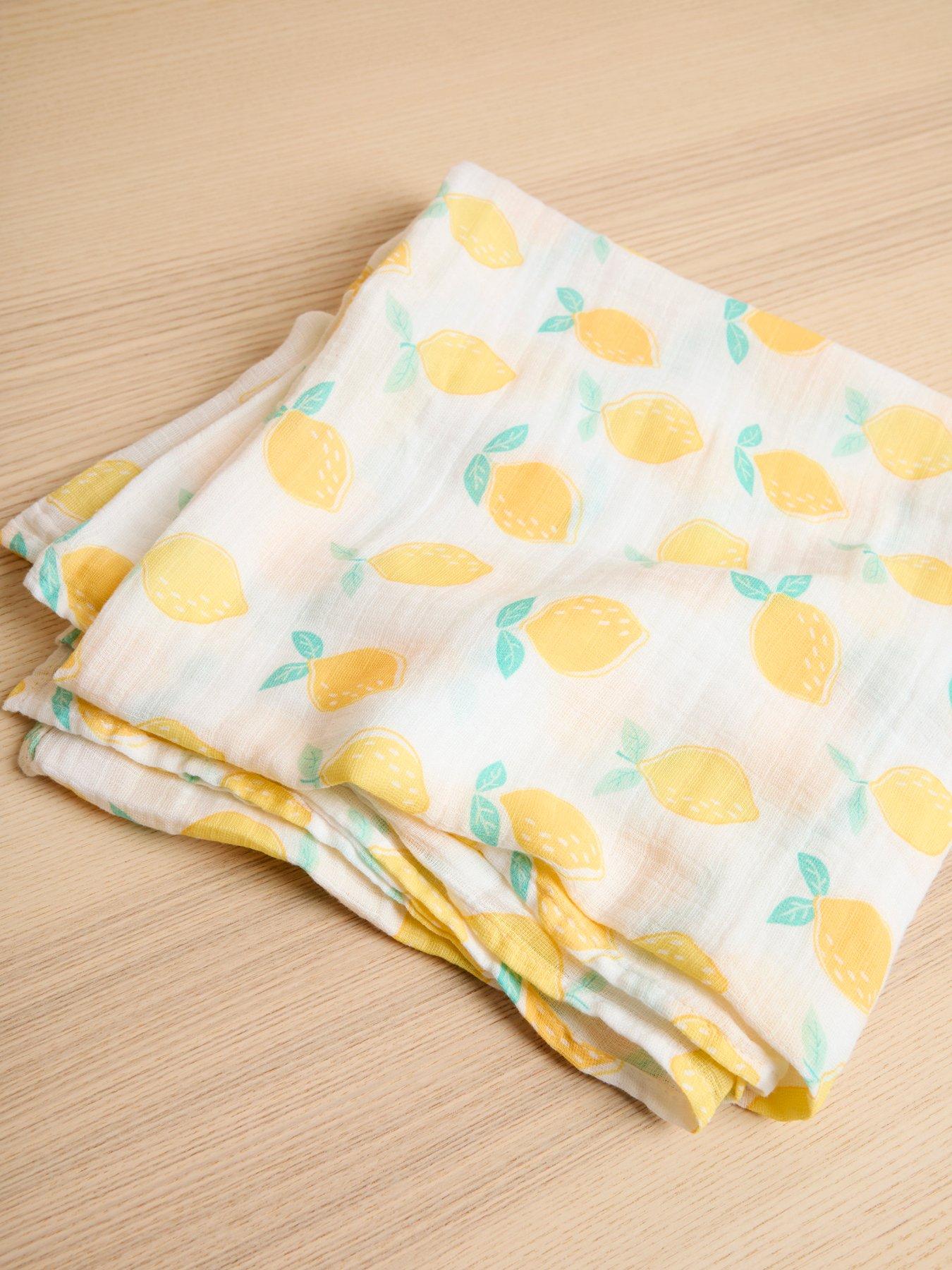 undefined Extra Large Lemon Print Muslin