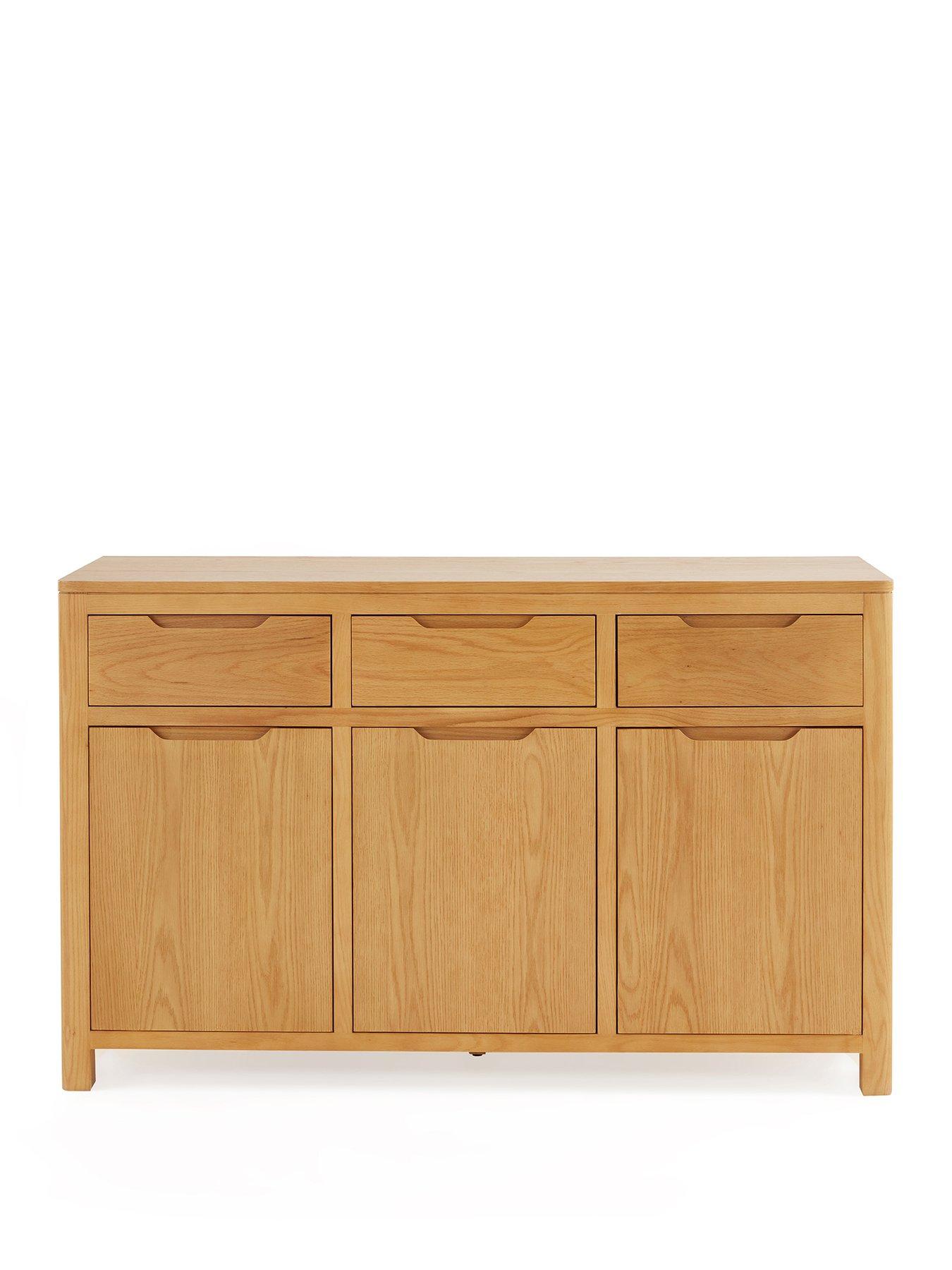 Image 2 of 7 of Very Home Saxon Large Ready Assembled Sideboard - Oak