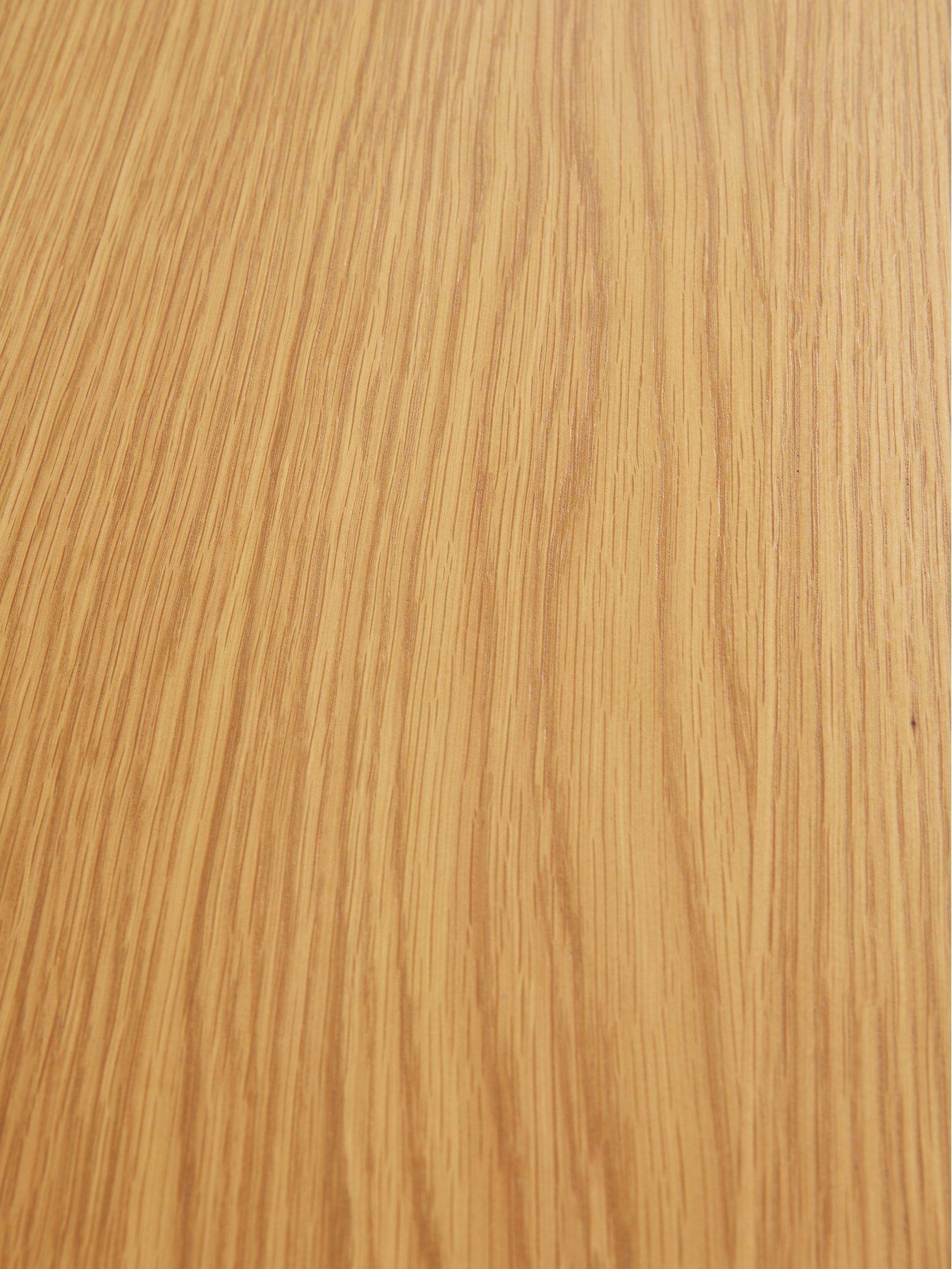 Image 7 of 7 of Very Home Saxon Ready Assembled 2 Drawer Console Table with Shelf - Cream/Oak