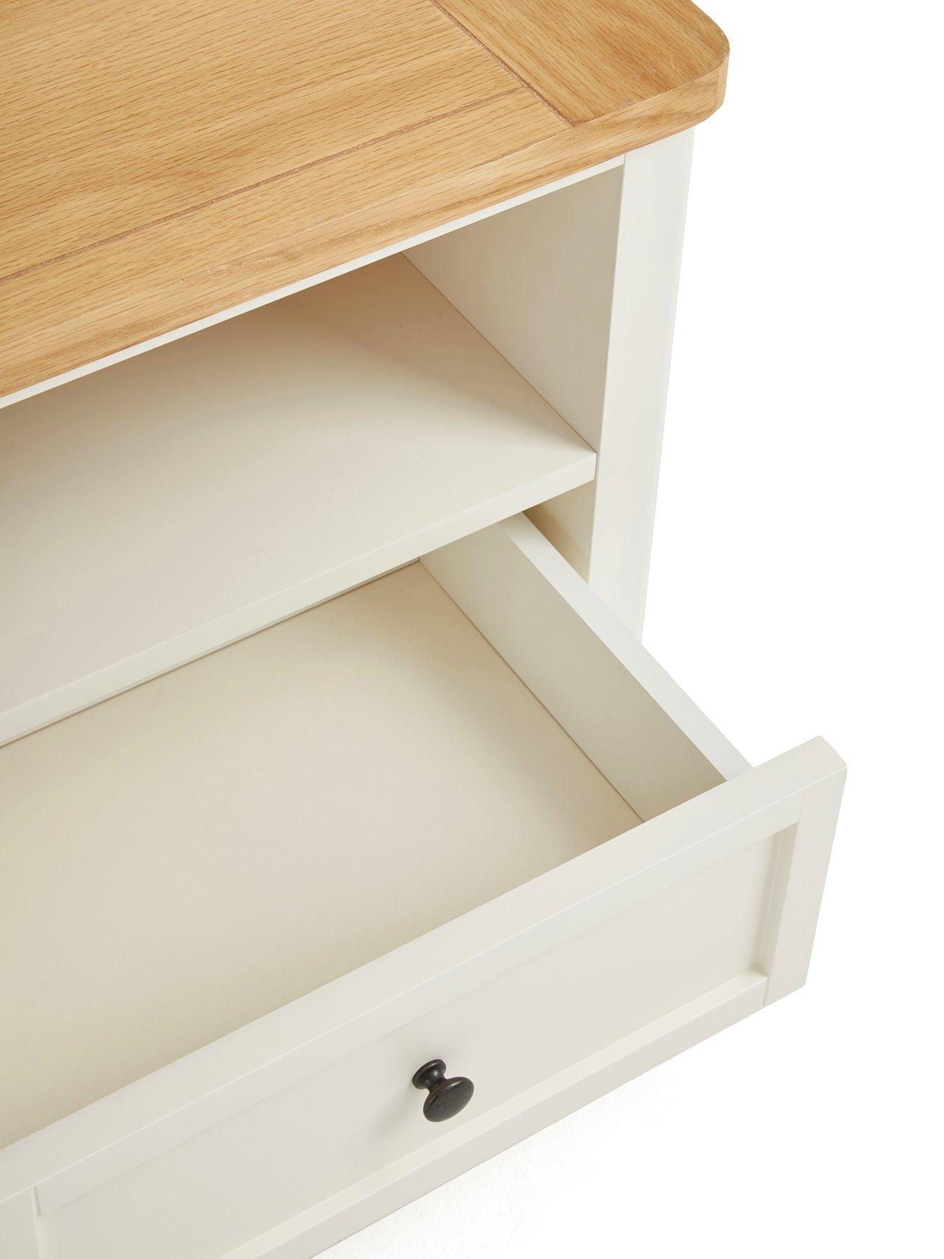 Image 6 of 7 of Very Home Charlton TV Unit fits&nbsp;up To 65" TV&nbsp;in Ivory/Oak&nbsp;- FSC&reg; Certified