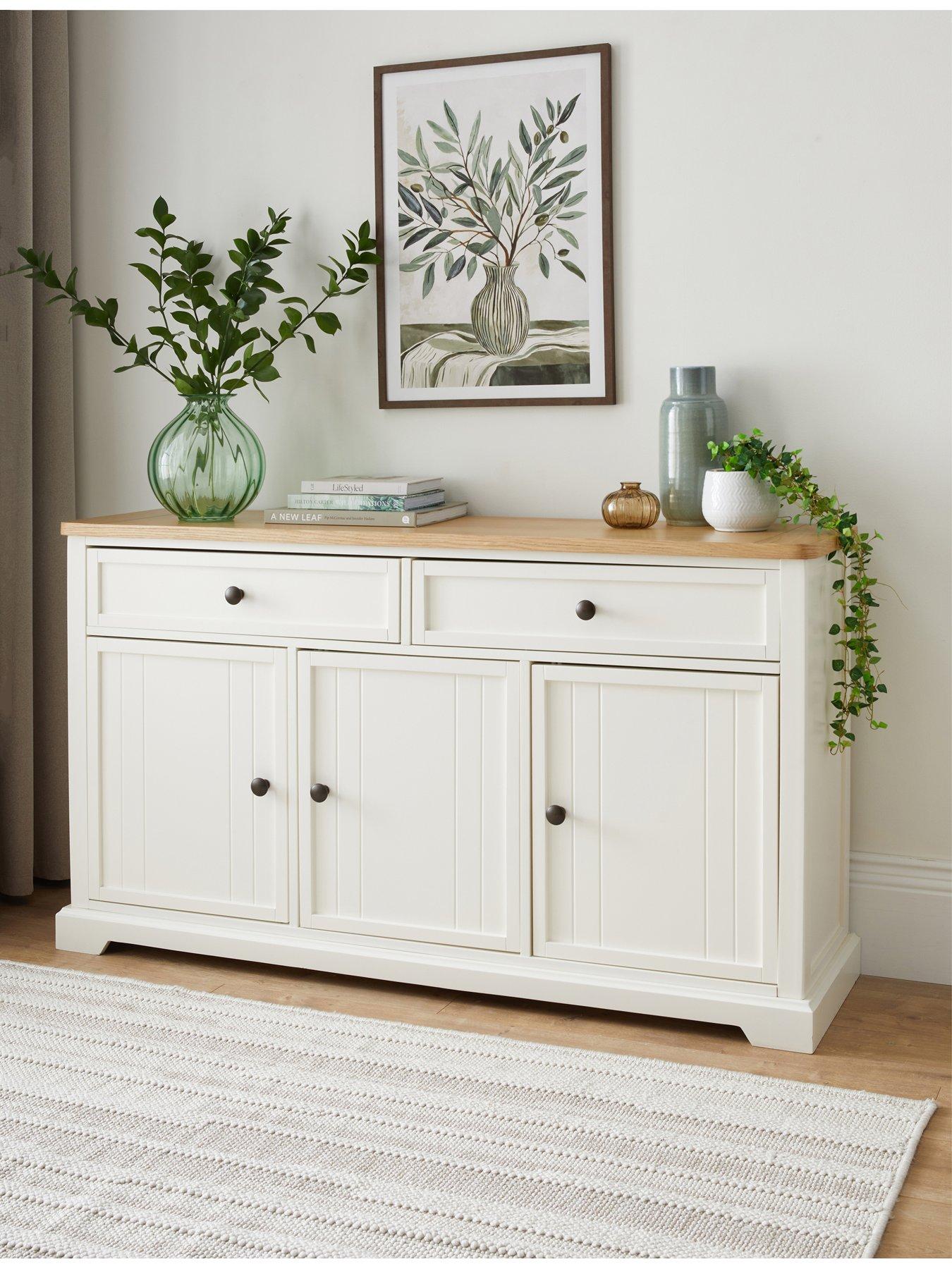 The Very Collection Charlton Sideboard - Ivory/Oak - FSC® Certified