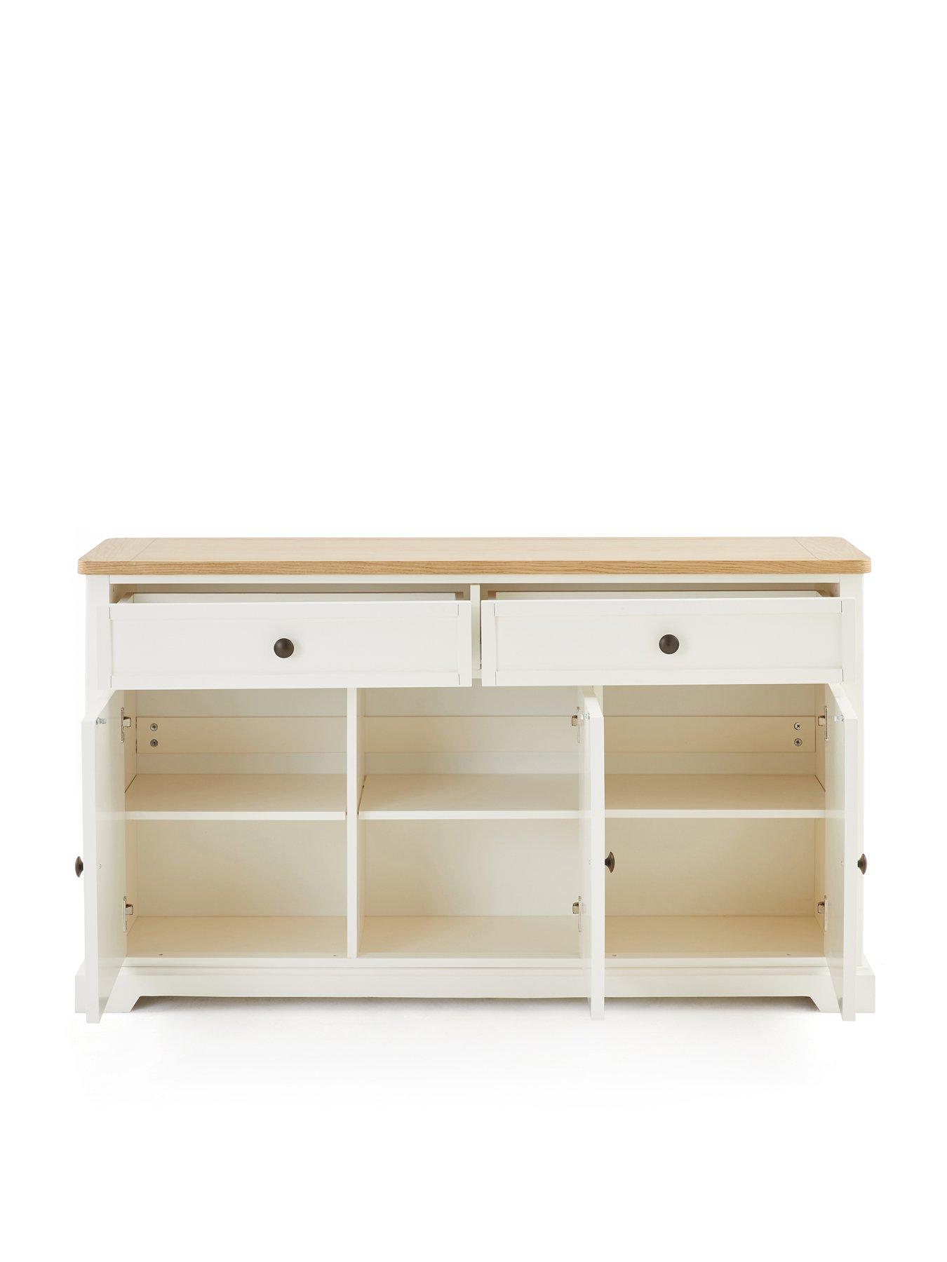 Image 4 of 7 of Very Home Charlton Sideboard - Ivory/Oak - FSC&reg; Certified