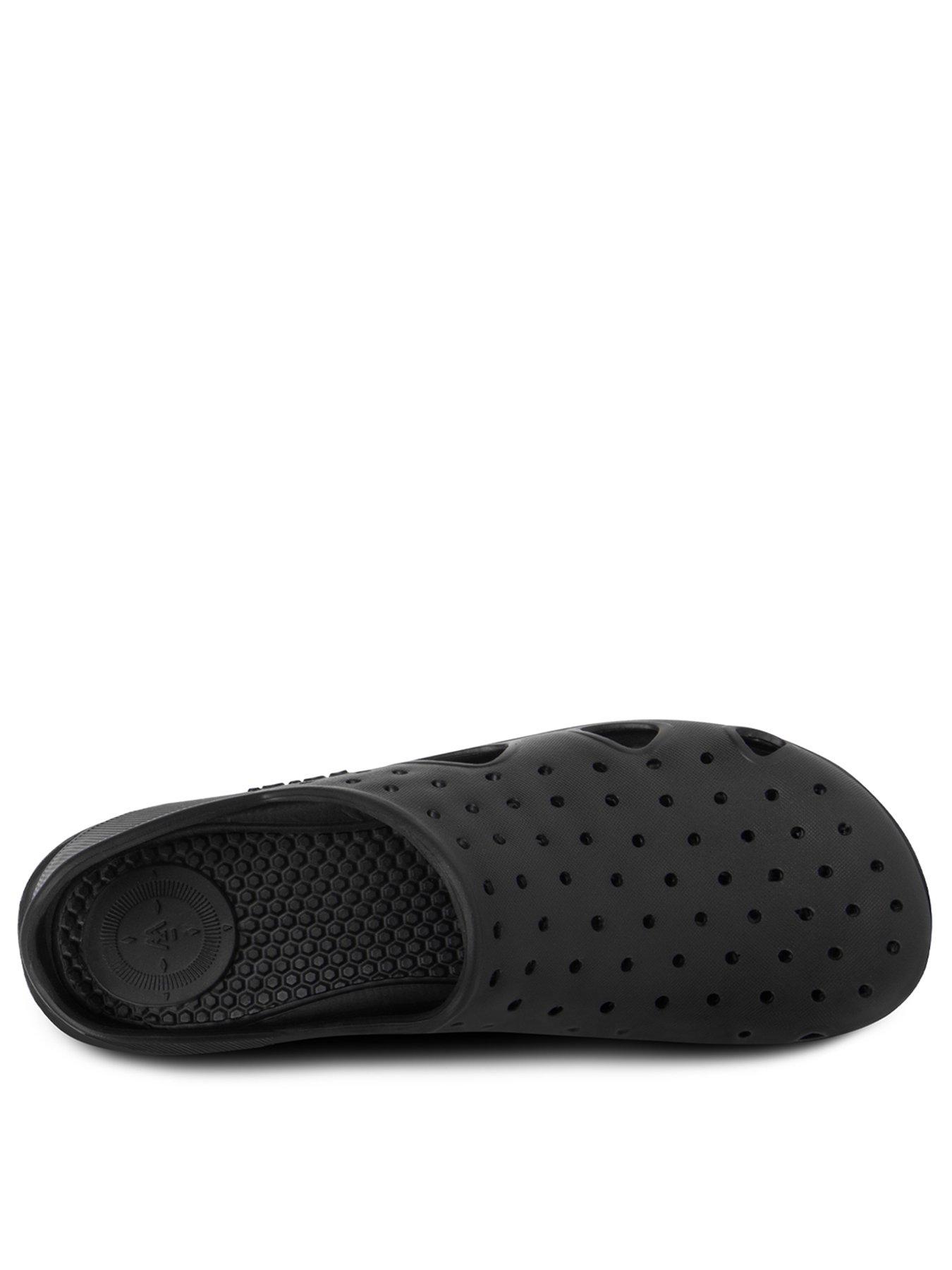  image of totes-totes-solbounce-sling-back-clog-sandals-black