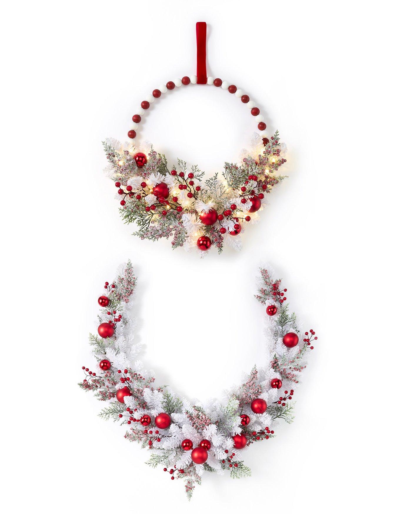 Image 4 of 4 of Very Home White Foliage and Berries Swag Christmas&nbsp;Garland - 180&nbsp;cm