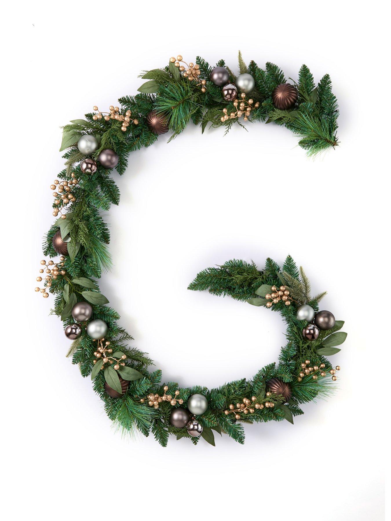 Image 2 of 5 of Very Home Nordic Pre Lit Christmas Garland - 9ft
