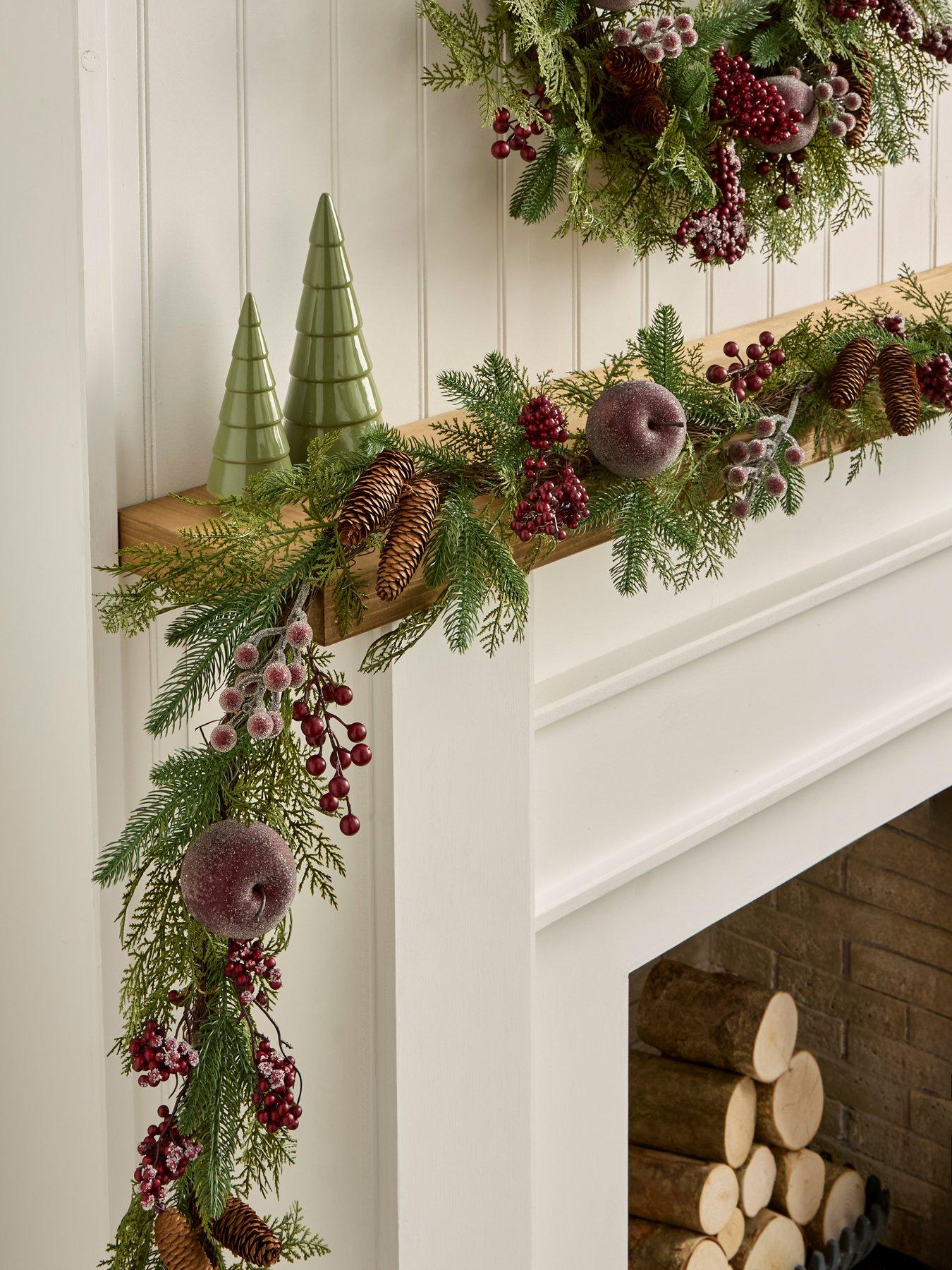 undefined Apple and Berry Christmas Garland - 6ft