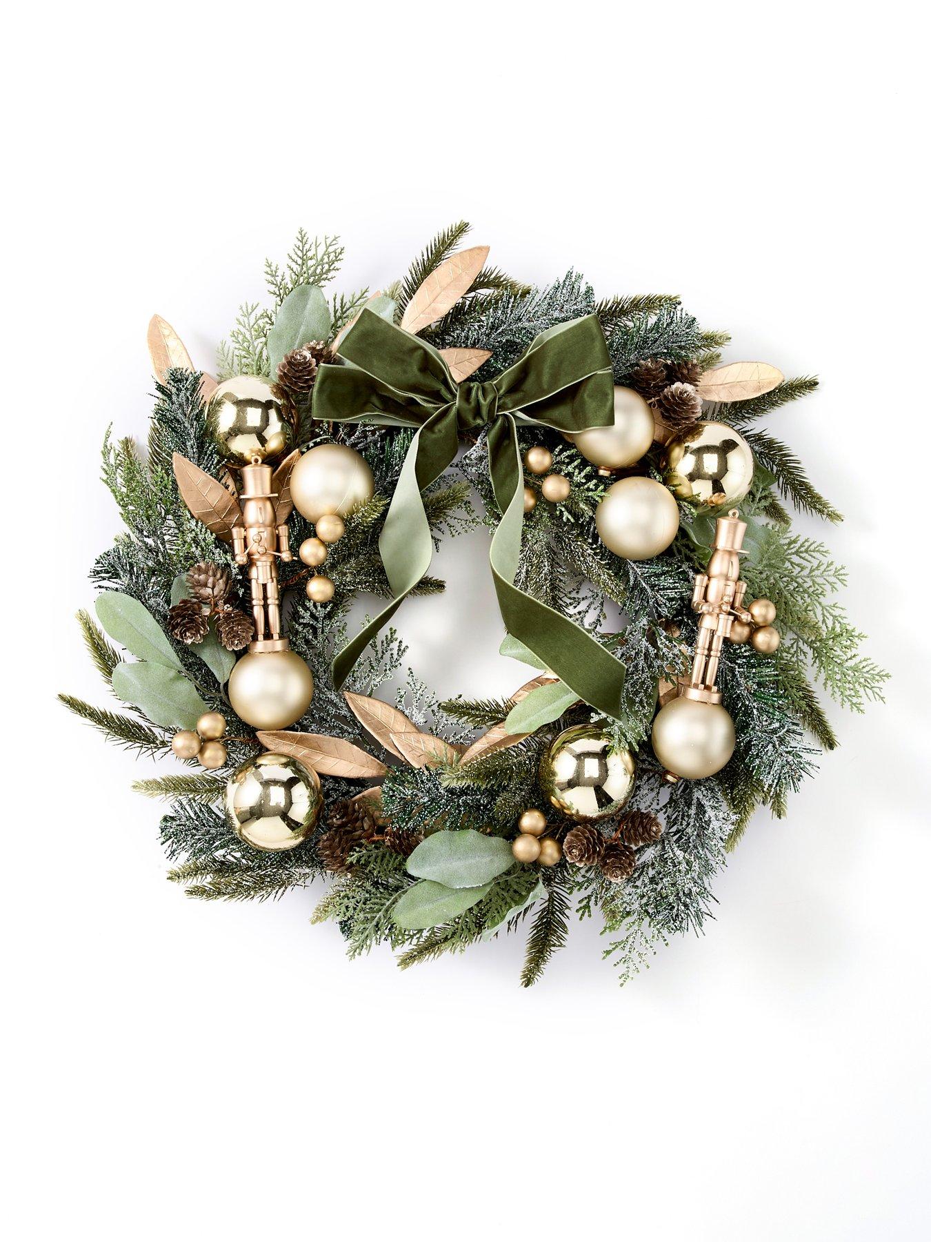 Image 2 of 3 of Very Home 60 cm Nutcracker Christmas Wreath