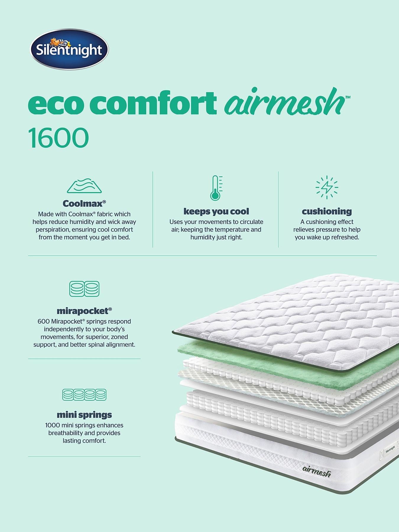  image of silentnight-eco-comfort-air-mesh-1600-pocket-mattress