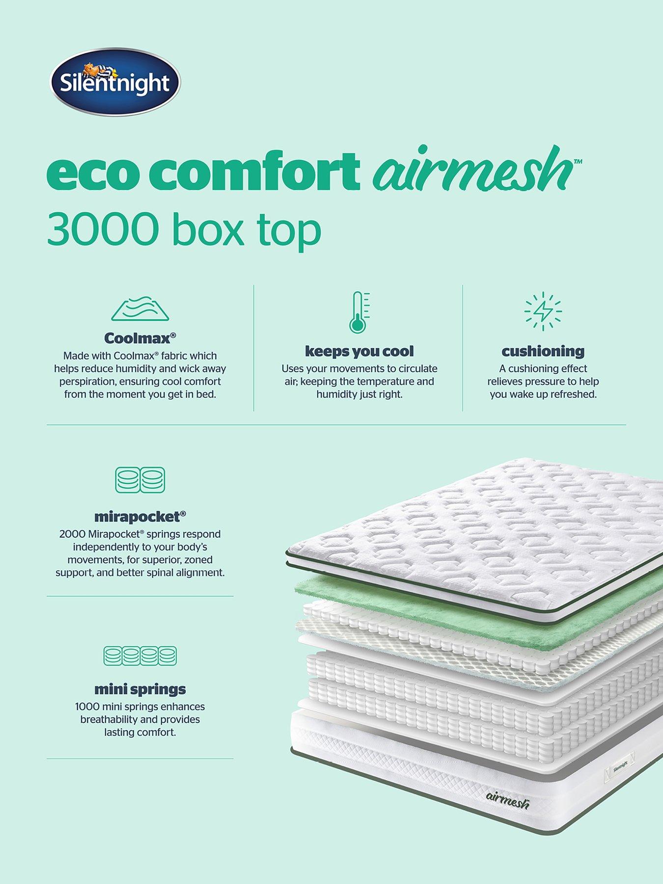  image of silentnight-eco-comfort-air-mesh-2000-pocket-pillowtop-mattress