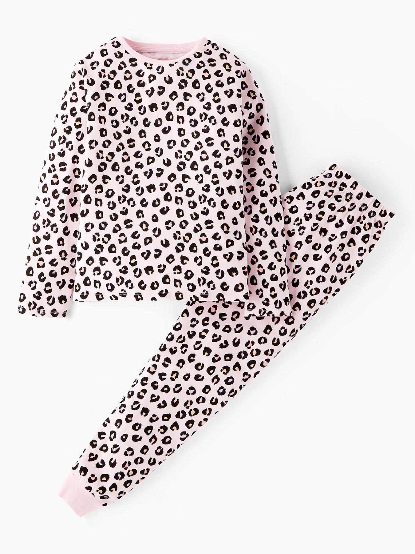 V by Very Girls Leopard Pyjama - Multi
