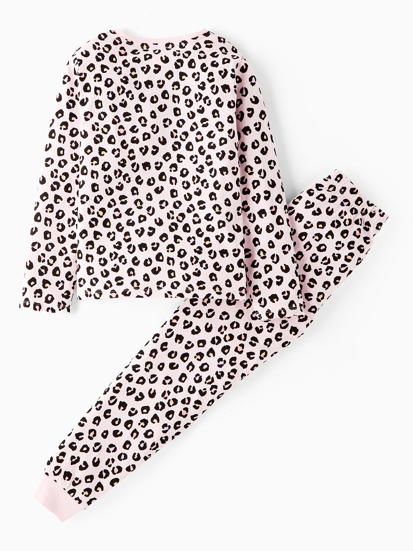 Image 2 of 4 of V by Very Girls Leopard Pyjama - Multi