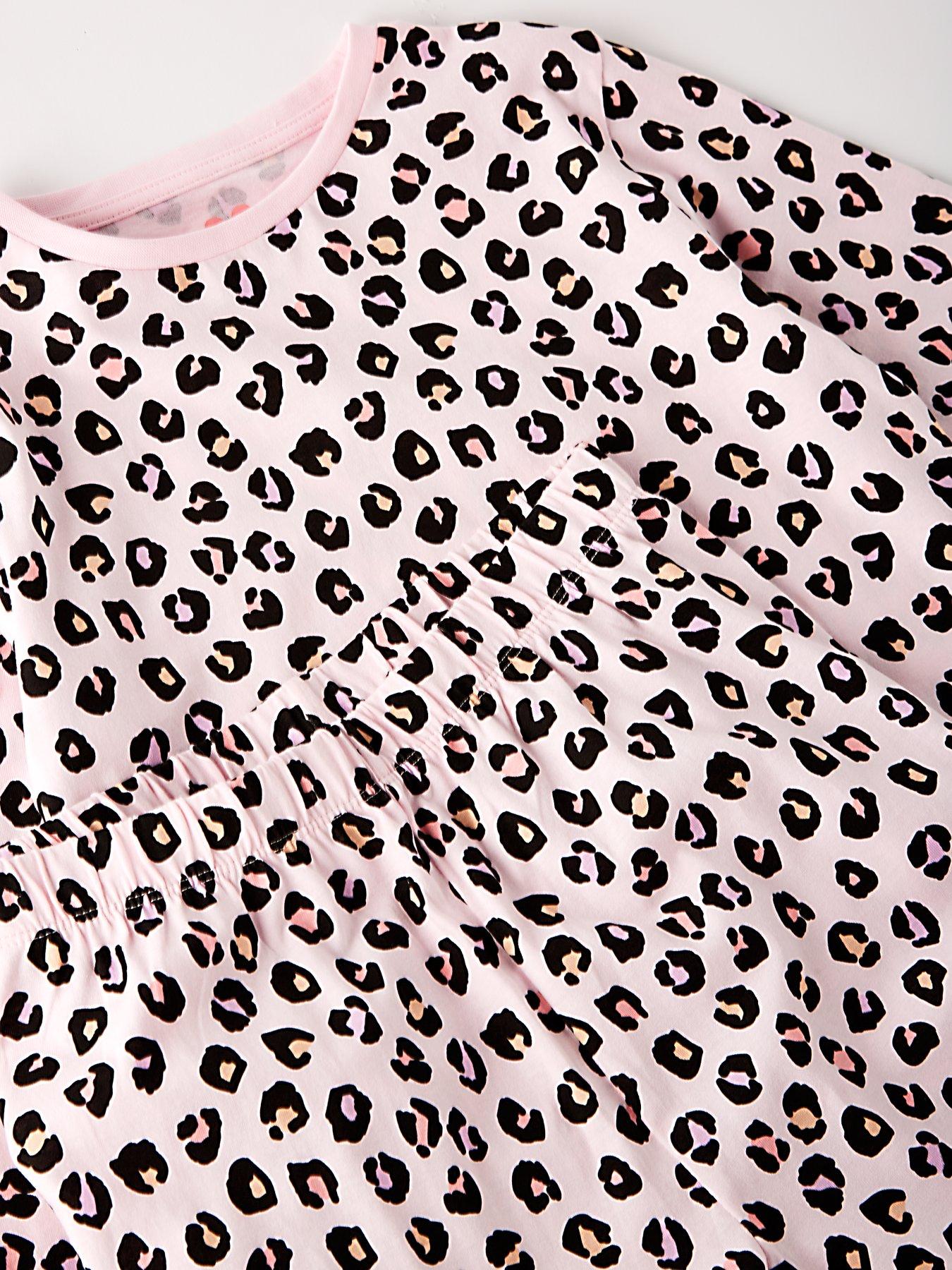 Image 3 of 4 of V by Very Girls Leopard Pyjama - Multi