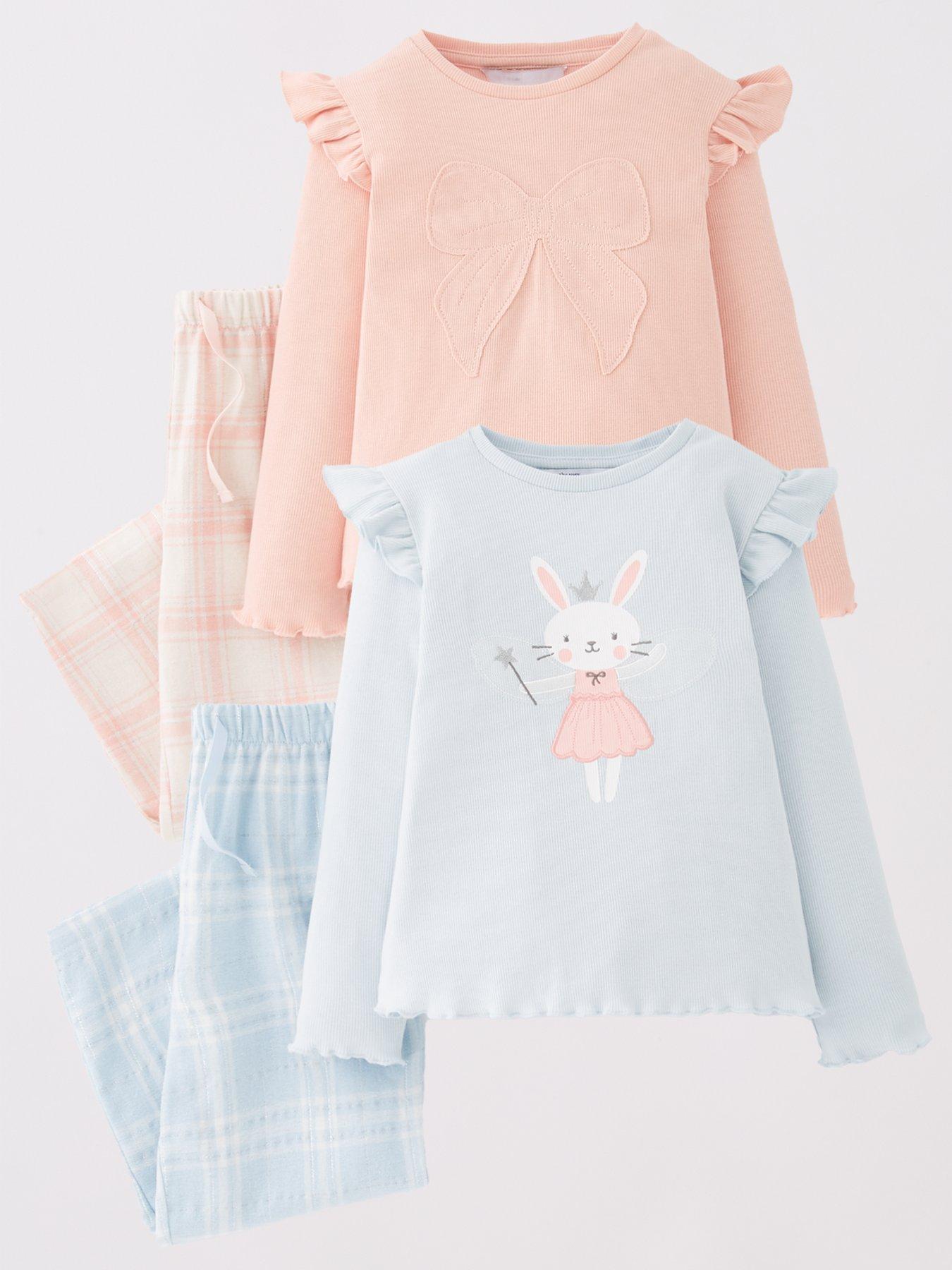 the-very-collection-girls-2-pack-applique-top-with-check-bottoms-multi