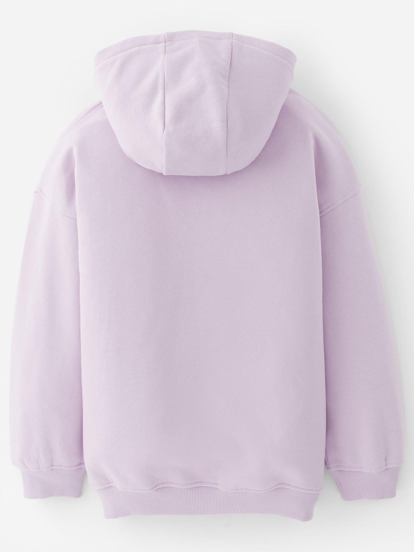 back image of the-very-collection-girls-dance-slogan-hoody-lilac