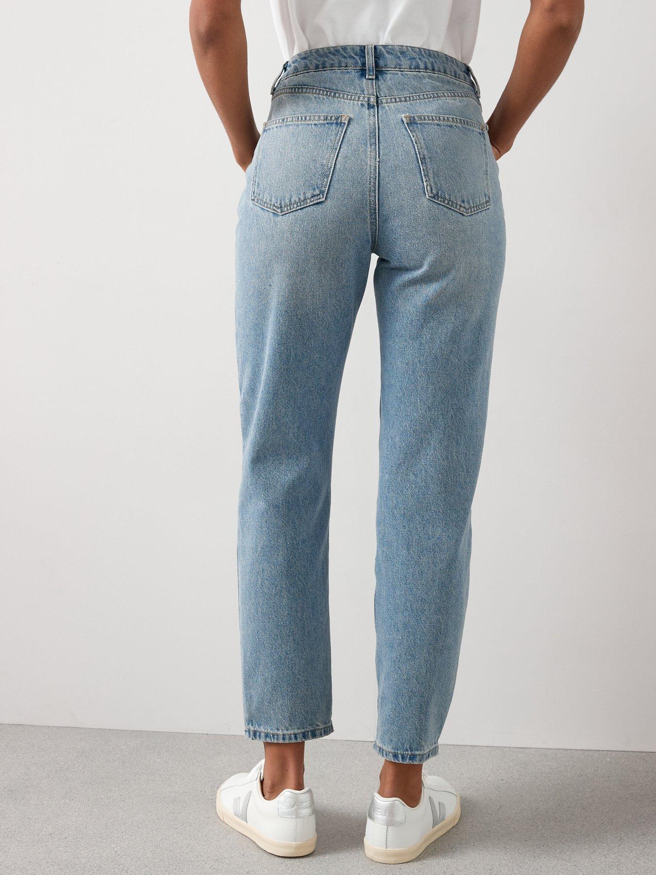 Image 2 of 6 of V by Very Wrap Front Mom Jeans - Mid Wash