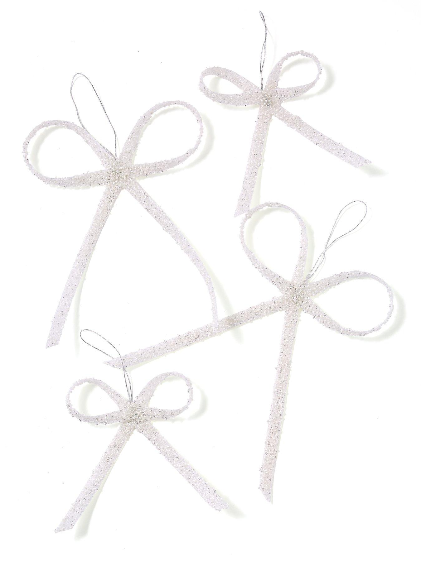  image of the-christmas-gift-co-set-of-4-pretty-beaded-delicate-bow-christmas-treenbspdecorations
