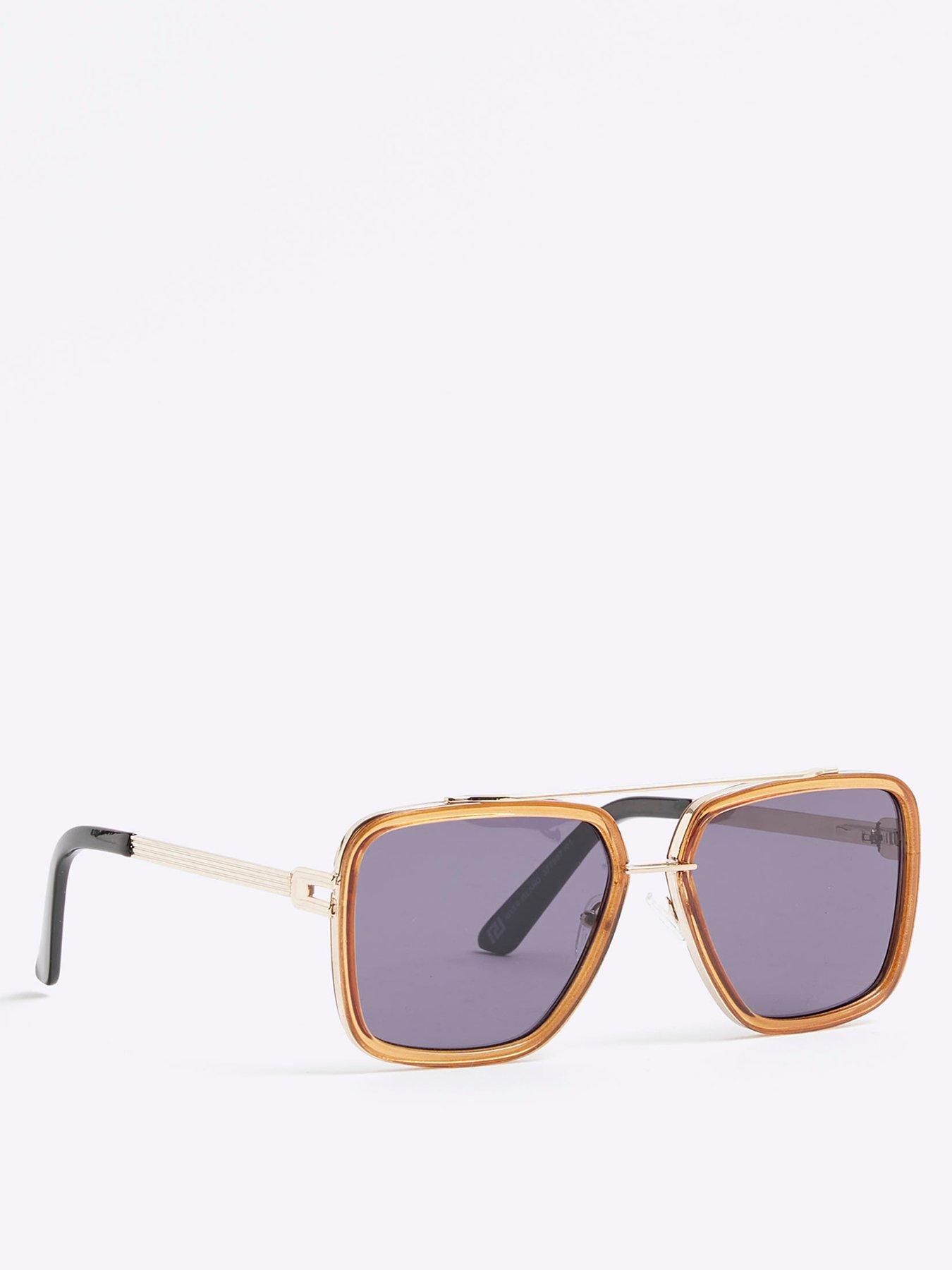 undefined Combo Sandwich Metal Navigator Sunglasses