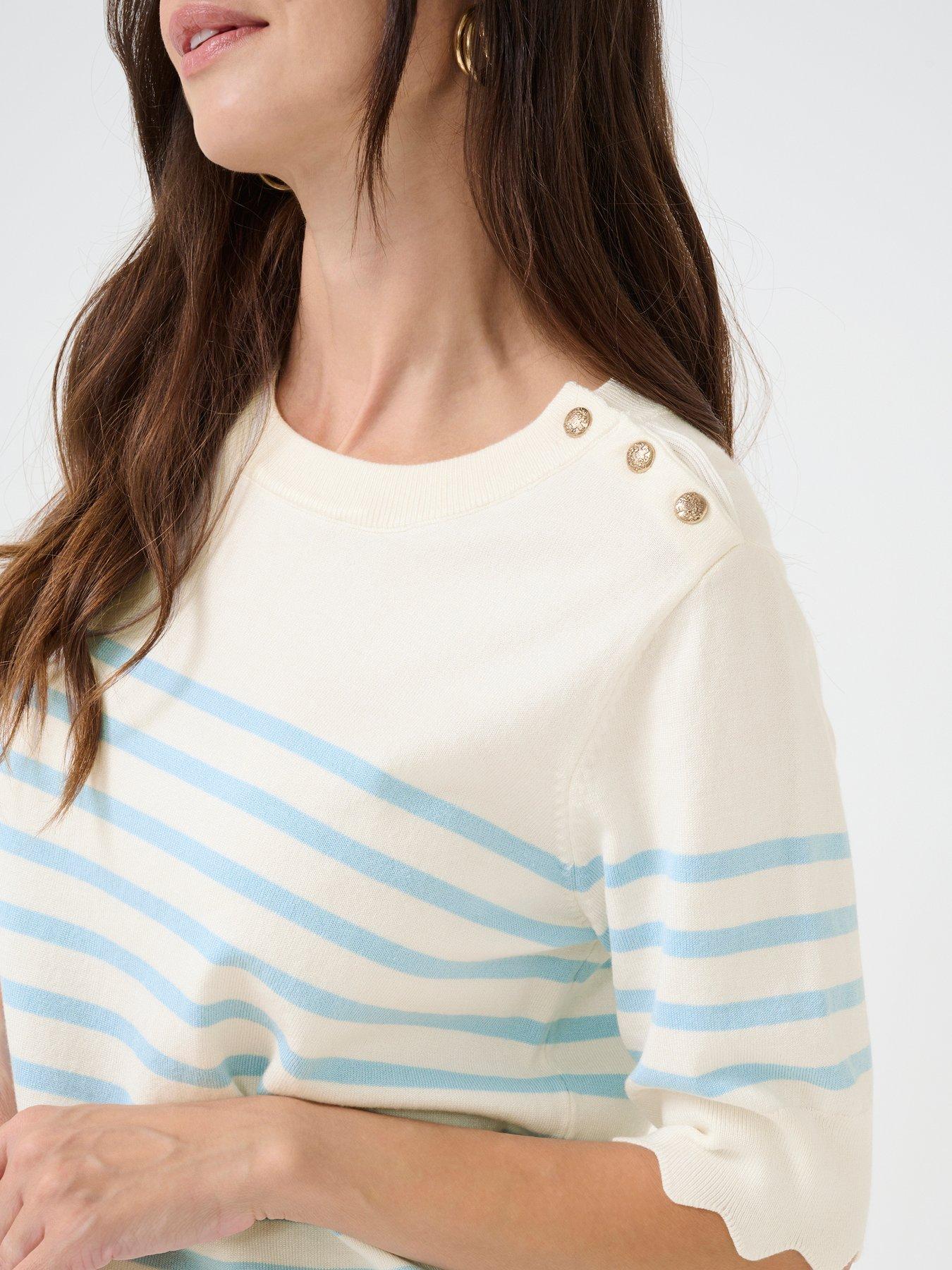  image of cream-knit-top-multi