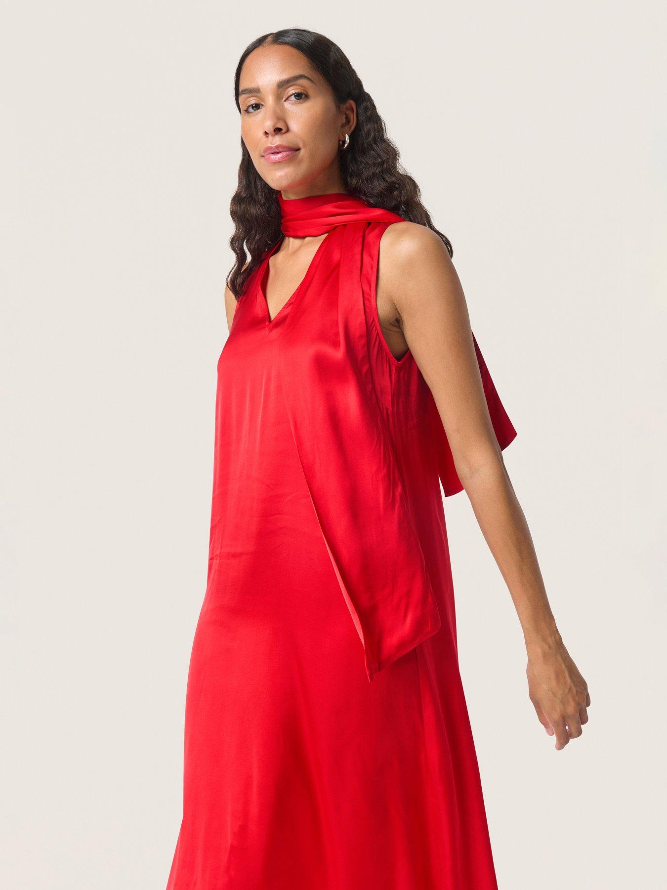  image of soaked-in-luxury-asja-midi-dress-red