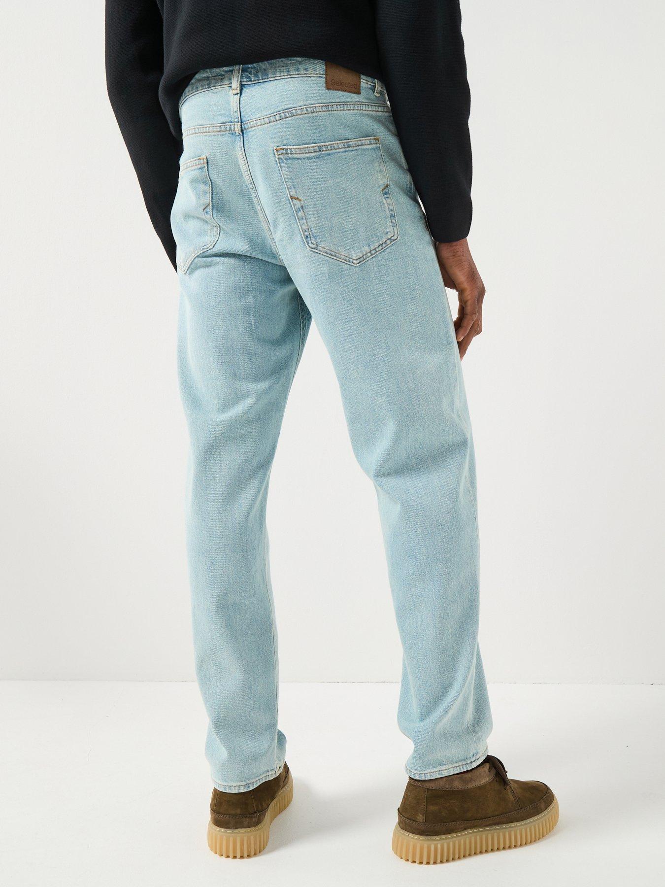  image of selected-homme-regular-fit-ben-kori-rinse-wash-jeans-blue
