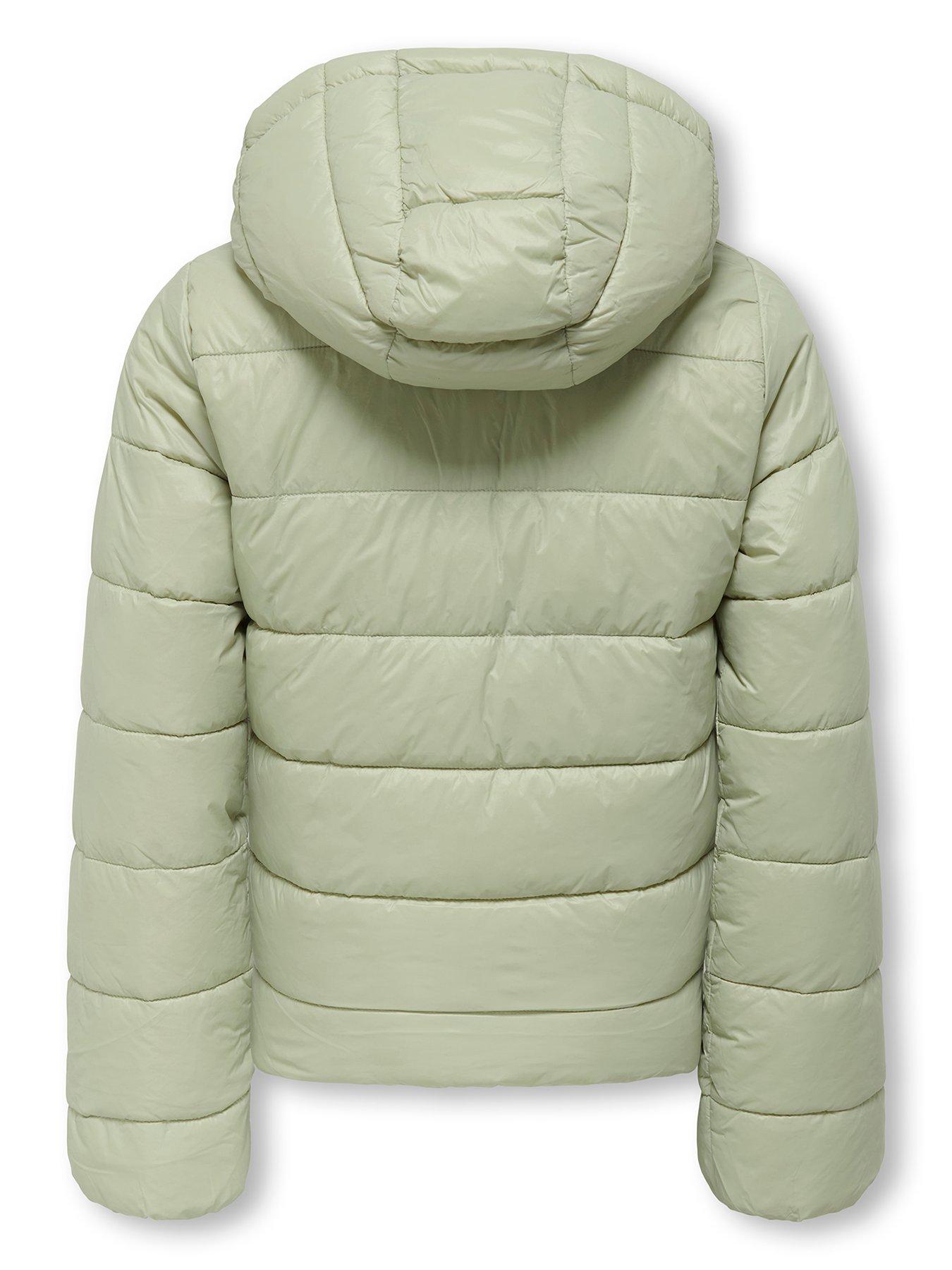 Image 2 of 2 of Only Kids Girls Lightweight Quilted Jacket - Light Green