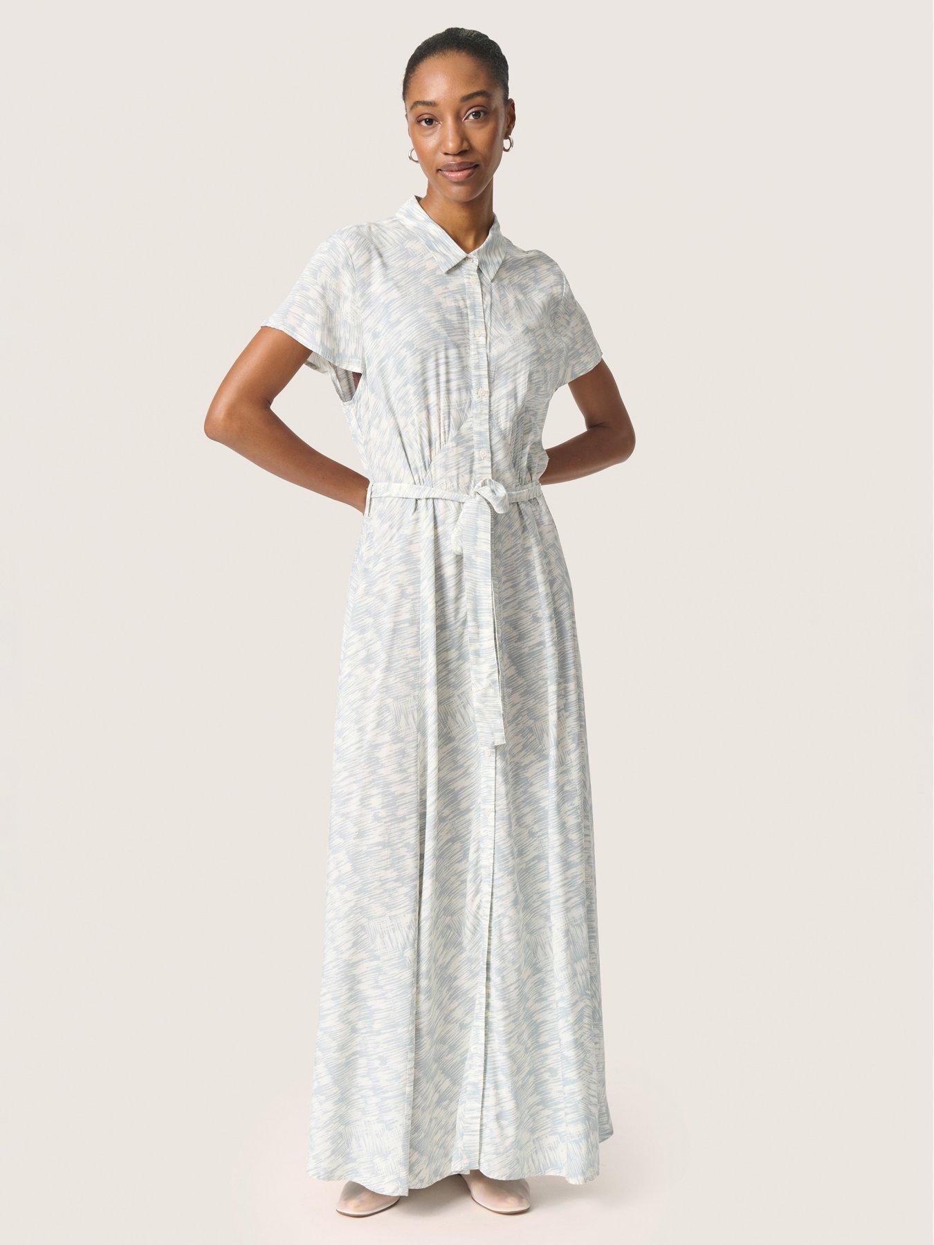 front image of soaked-in-luxury-arjana-maxi-dress-blue