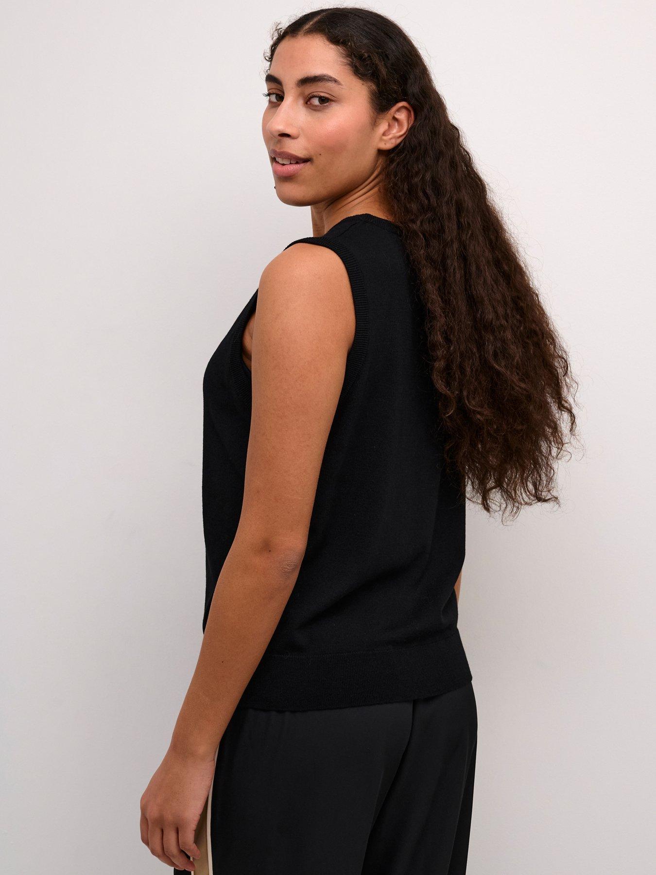 stillFront image of kaffe-lizza-pullover-black