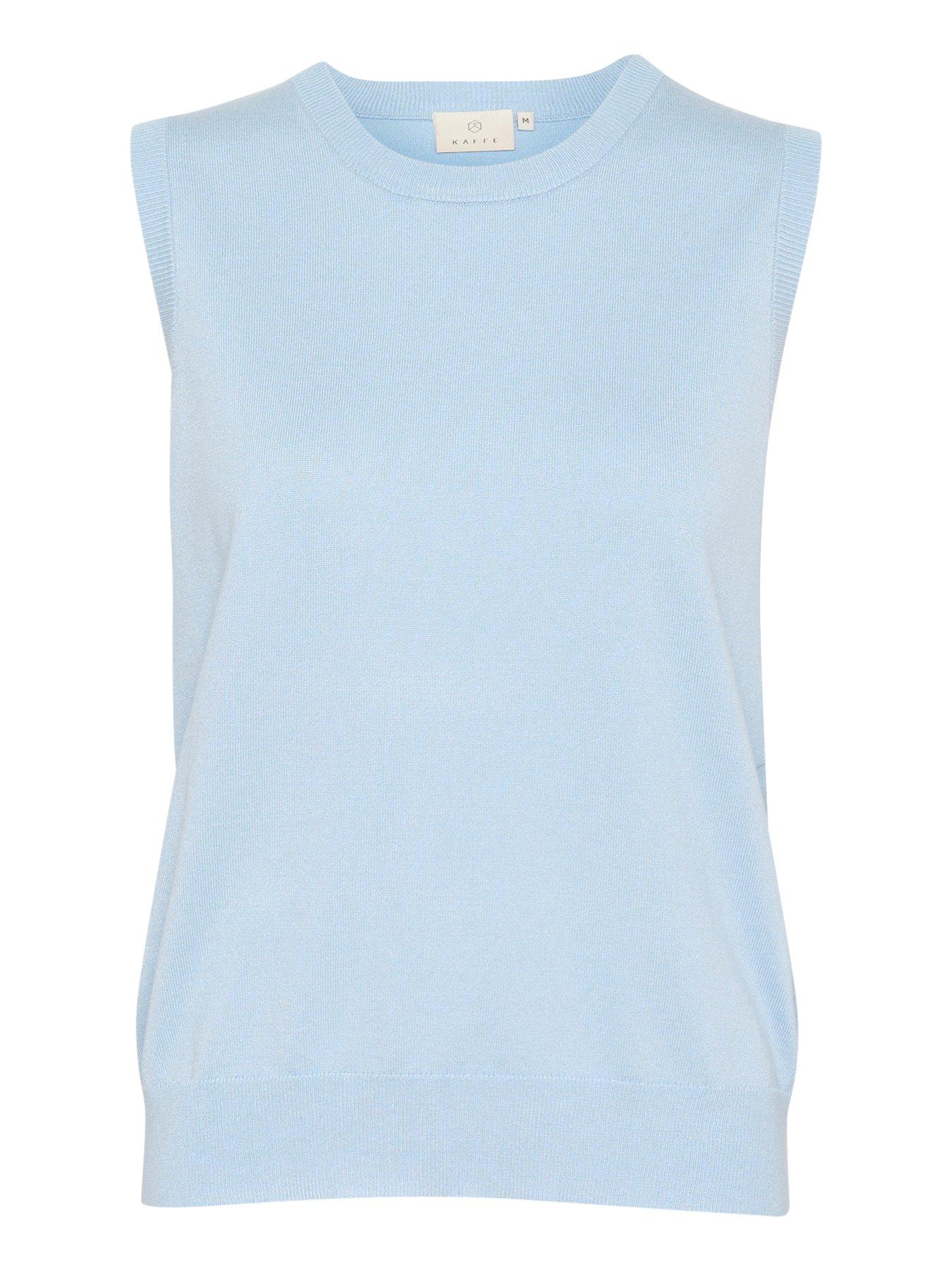  image of kaffe-lizza-vest-blue