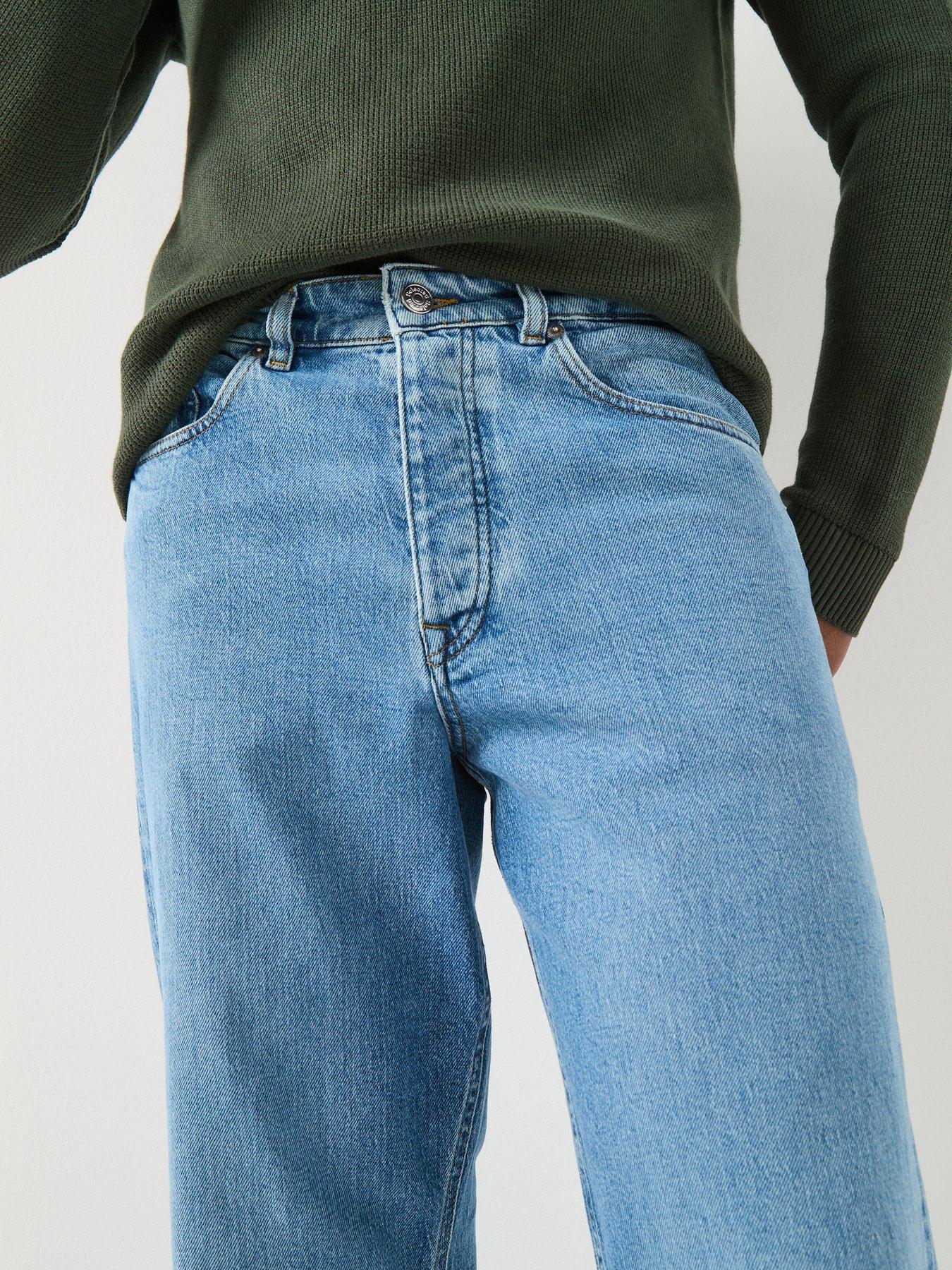  image of selected-homme-loose-fit-ben-kori-light-wash-jeans-light-blue