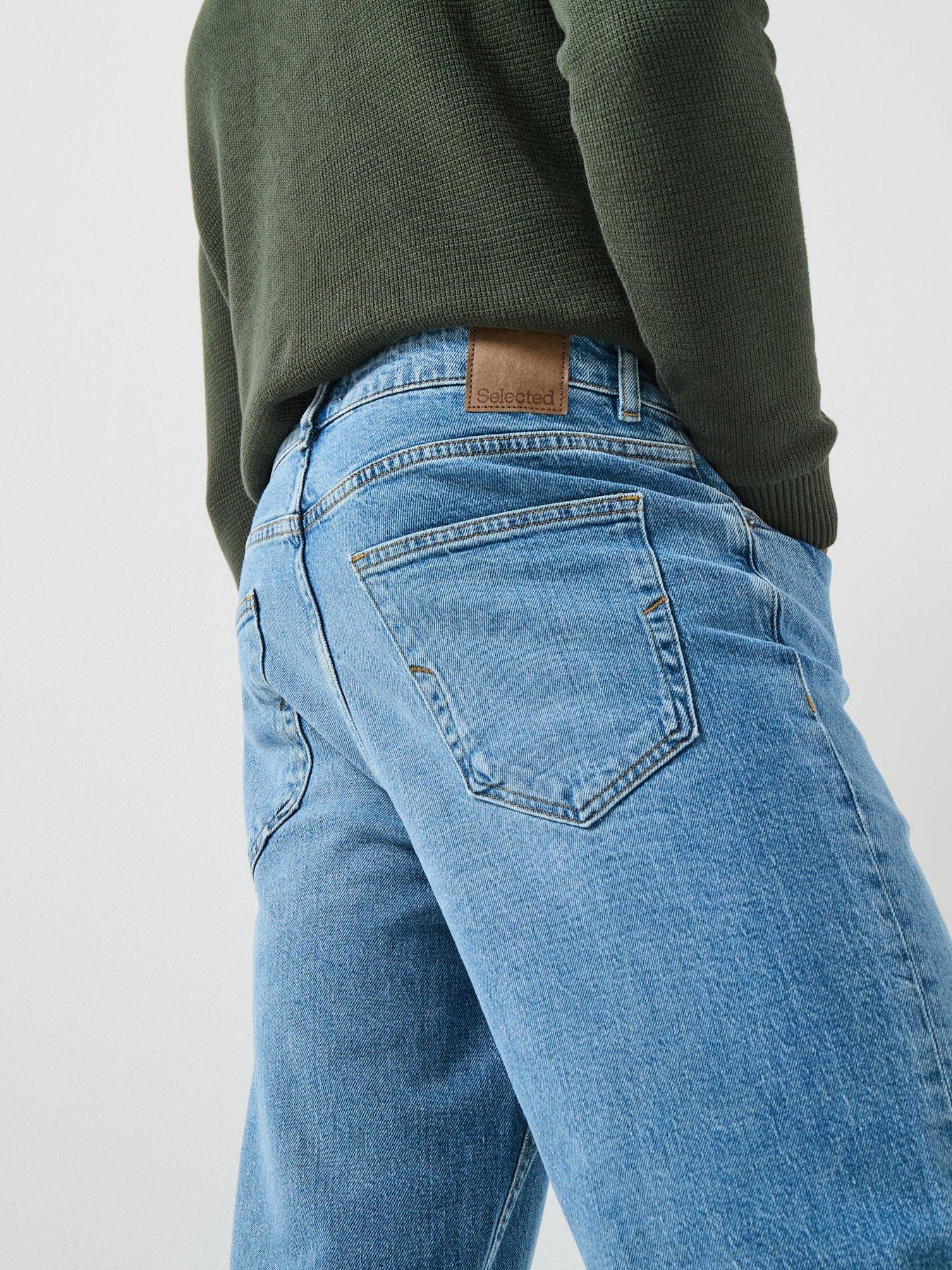  image of selected-homme-loose-fit-ben-kori-light-wash-jeans-light-blue