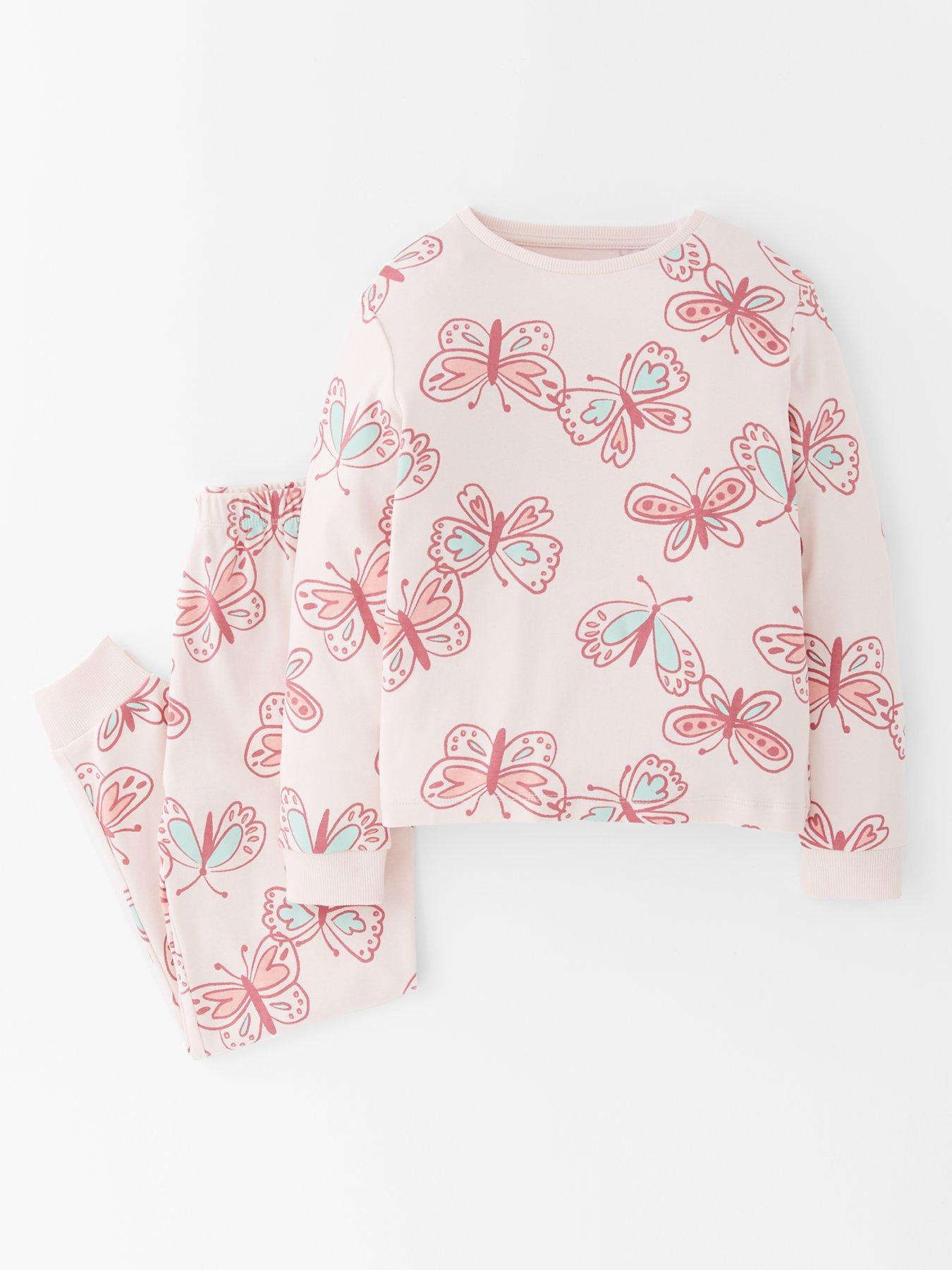 back image of the-very-collection-girls-3-pack-printed-pjs-multi