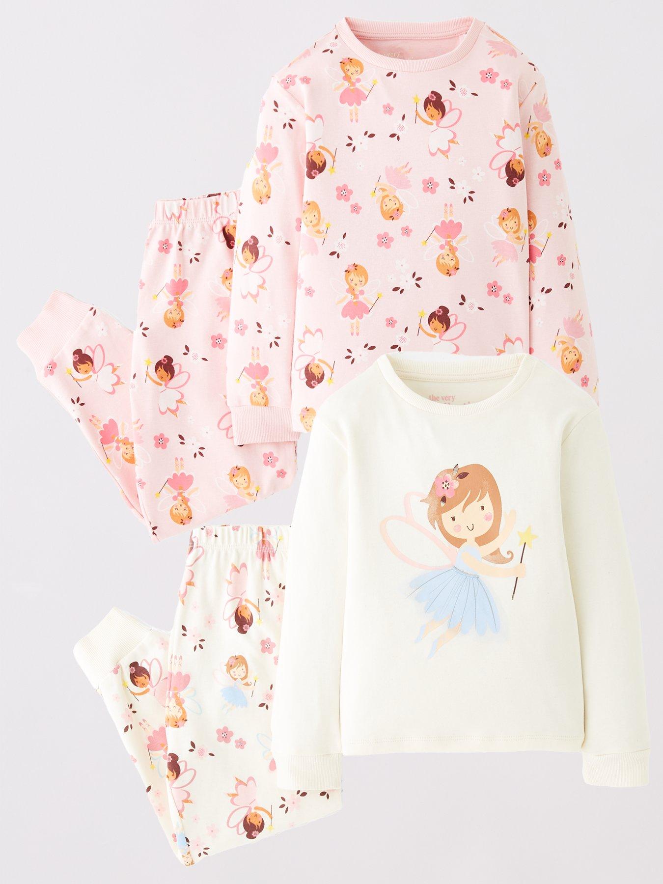 the-very-collection-girls-2-pack-fairy-ballerina-pyjamas-multi