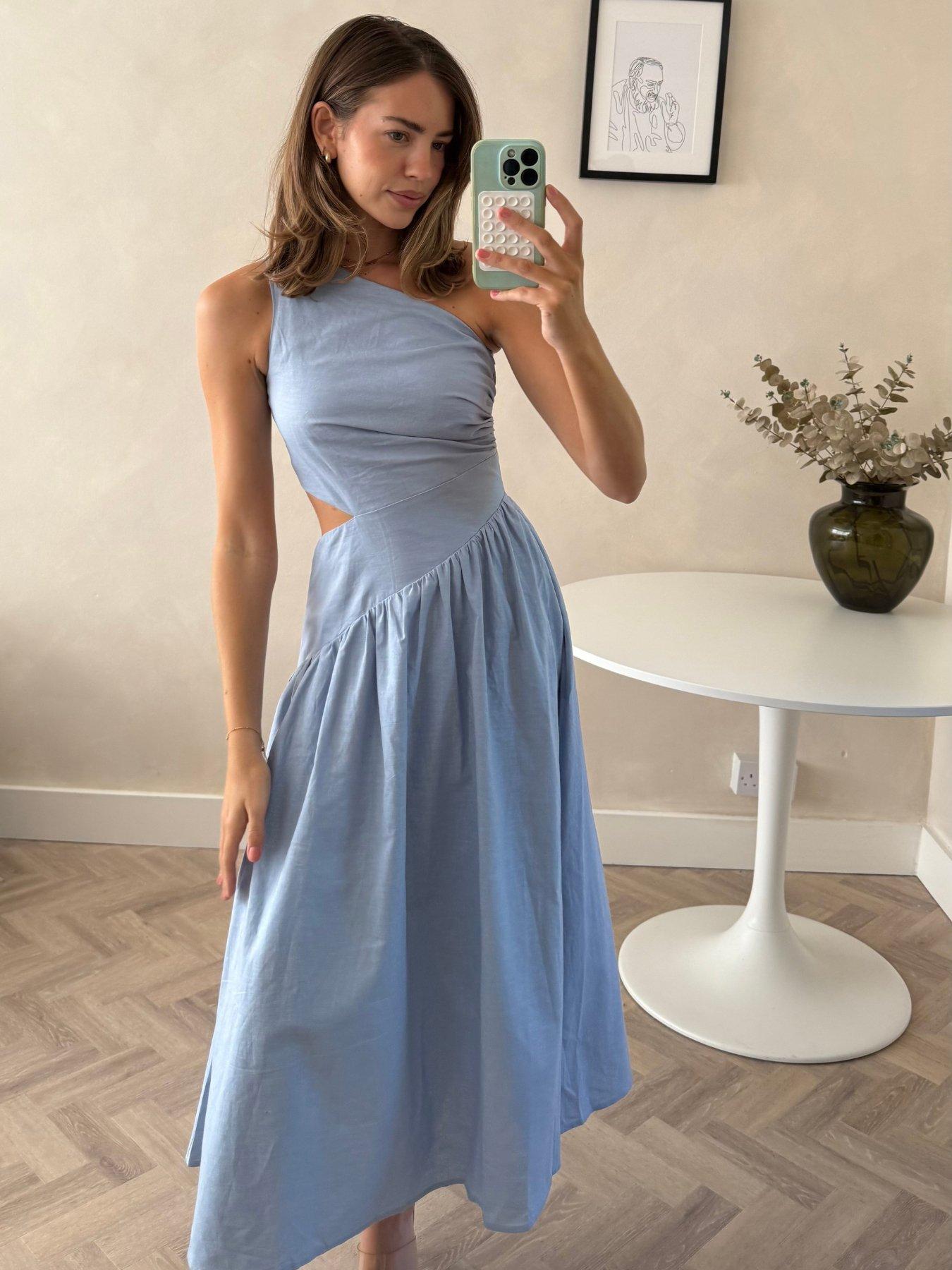 Style Cheat Jasmine Dress - Blue | Littlewoods