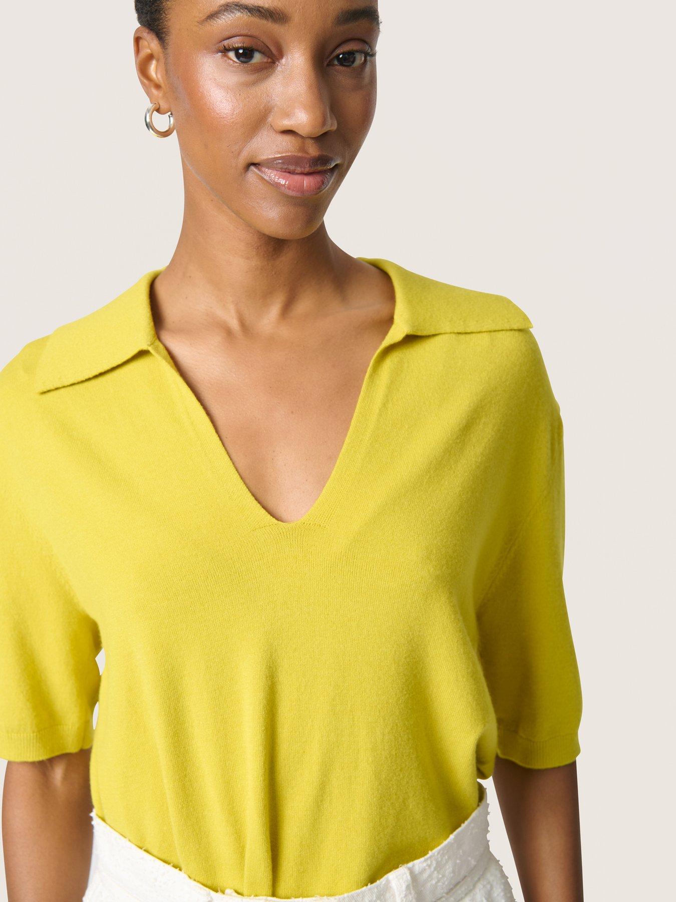  image of soaked-in-luxury-spina-pullover-yellow