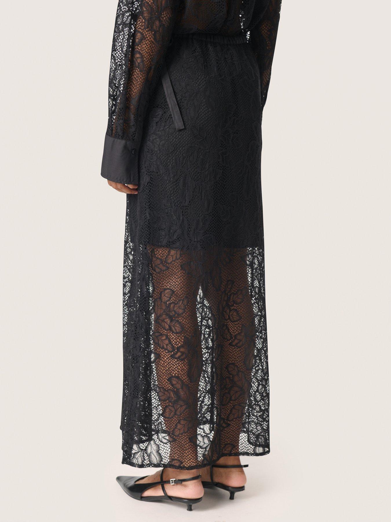 stillFront image of soaked-in-luxury-nylah-skirt-black