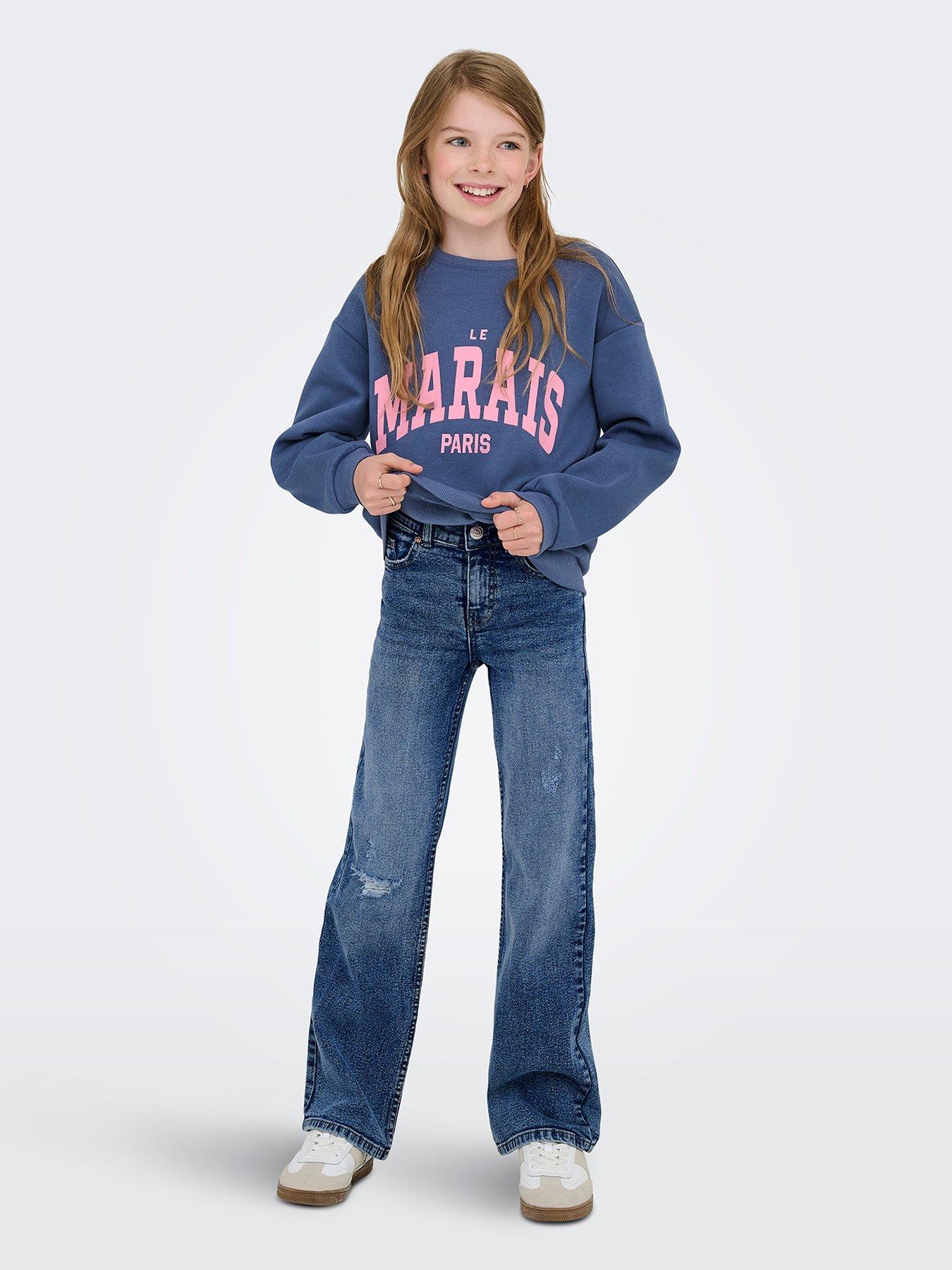 only-kids-girls-juicy-distressed-wide-leg-jeans-blue