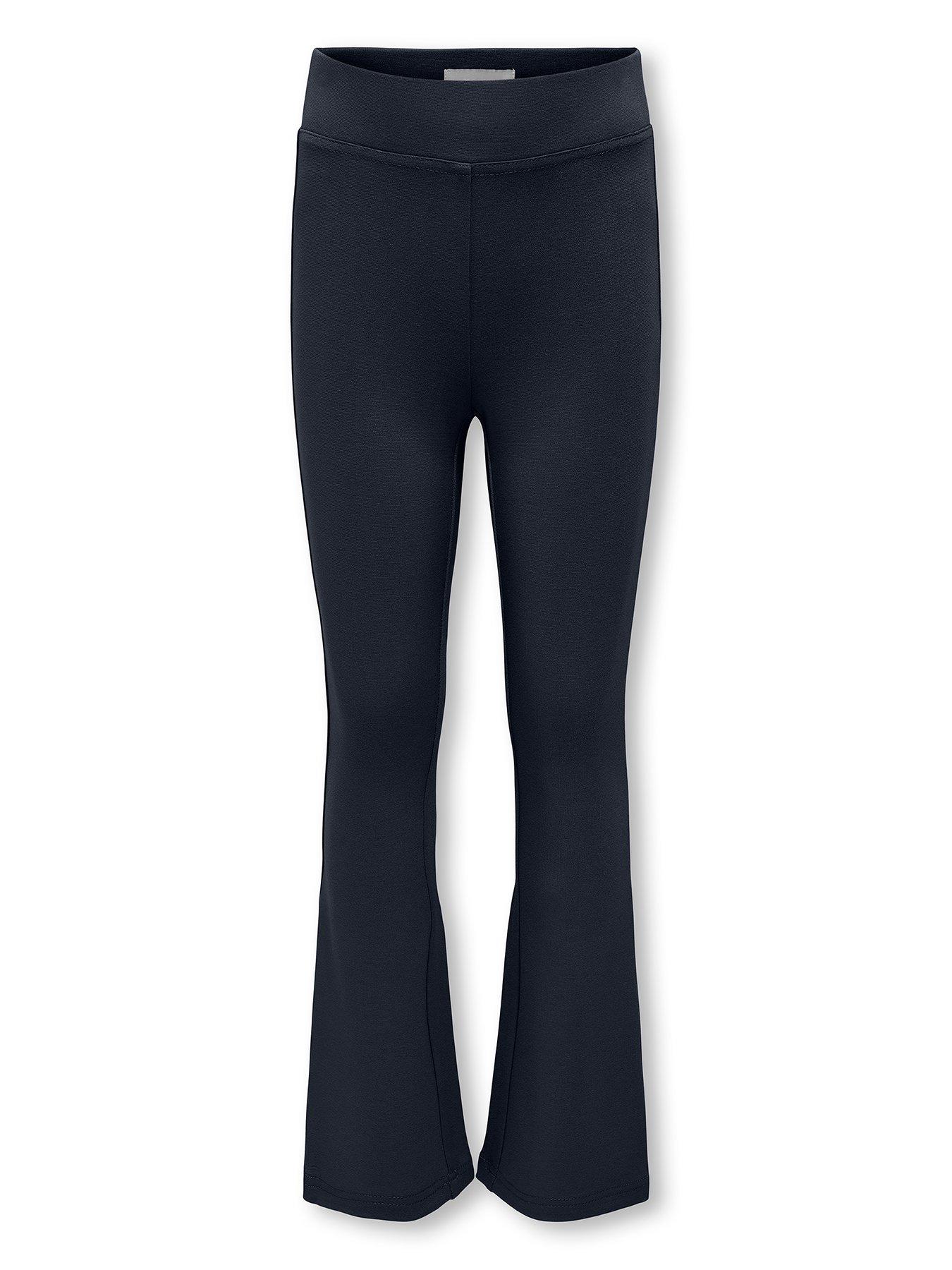 undefined Girls Flare Trousers - Navy